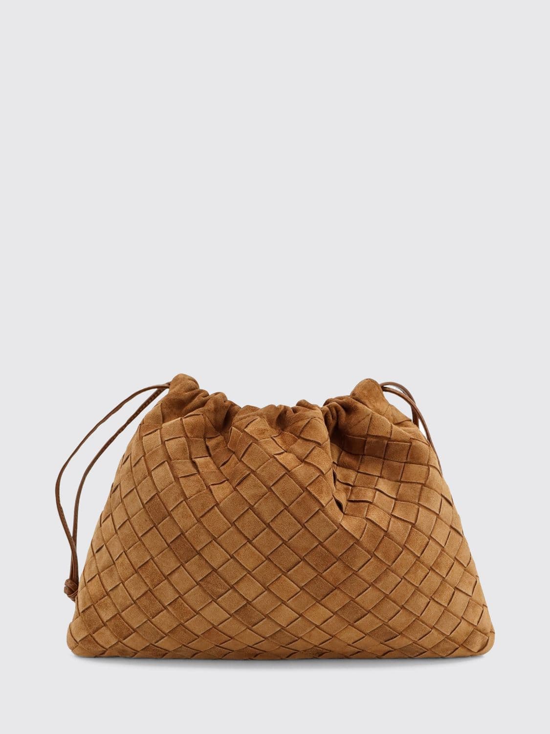 Bottega Veneta Dustbag Woven Calfskin Clutch with Drawstring Closure · OS