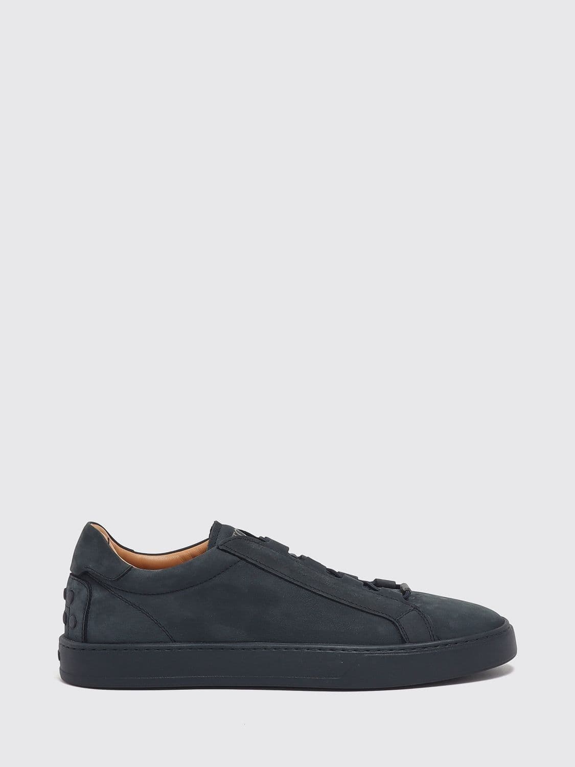 Tod's Suede Leather Slip-On Sneakers with Heel Gommini