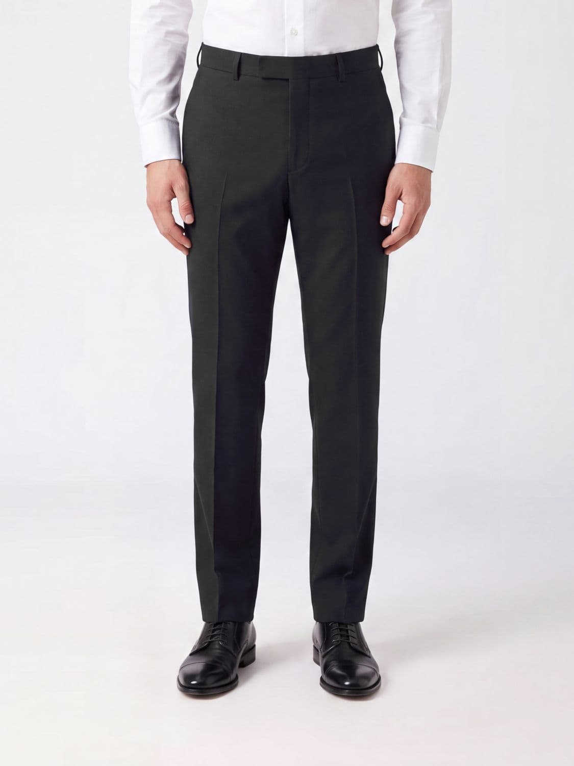 Tom Ford Slim Fit Tailored Wool Trousers with Off-Center Closure