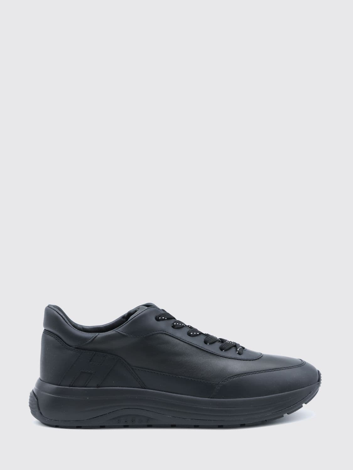 Hogan Hi-Light Smooth Calfskin Leather Sneakers with Tone-on-Tone H Logo