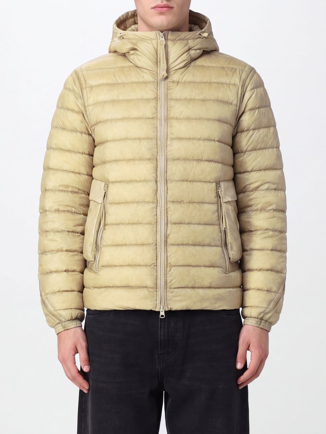 C.p. Company C. P. COMPANY Short Nylon Puffer Jacket with Iconic Goggle Hood