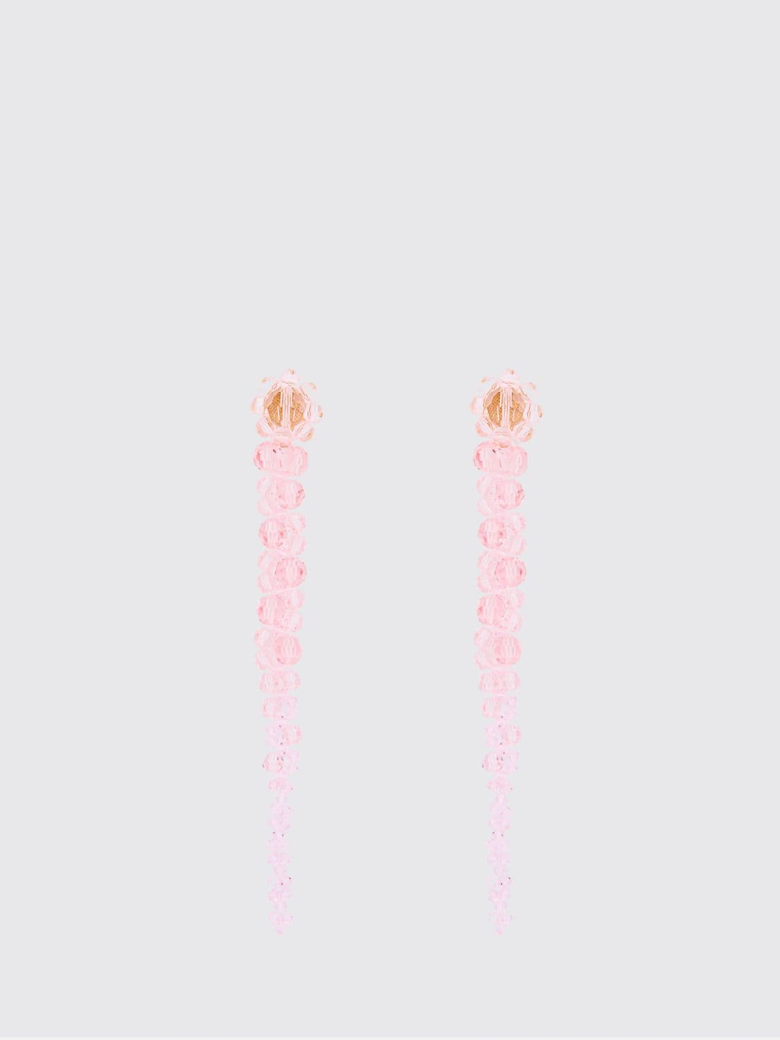 Simone Rocha Beaded Dangle Earrings in Brass and Glass · OS