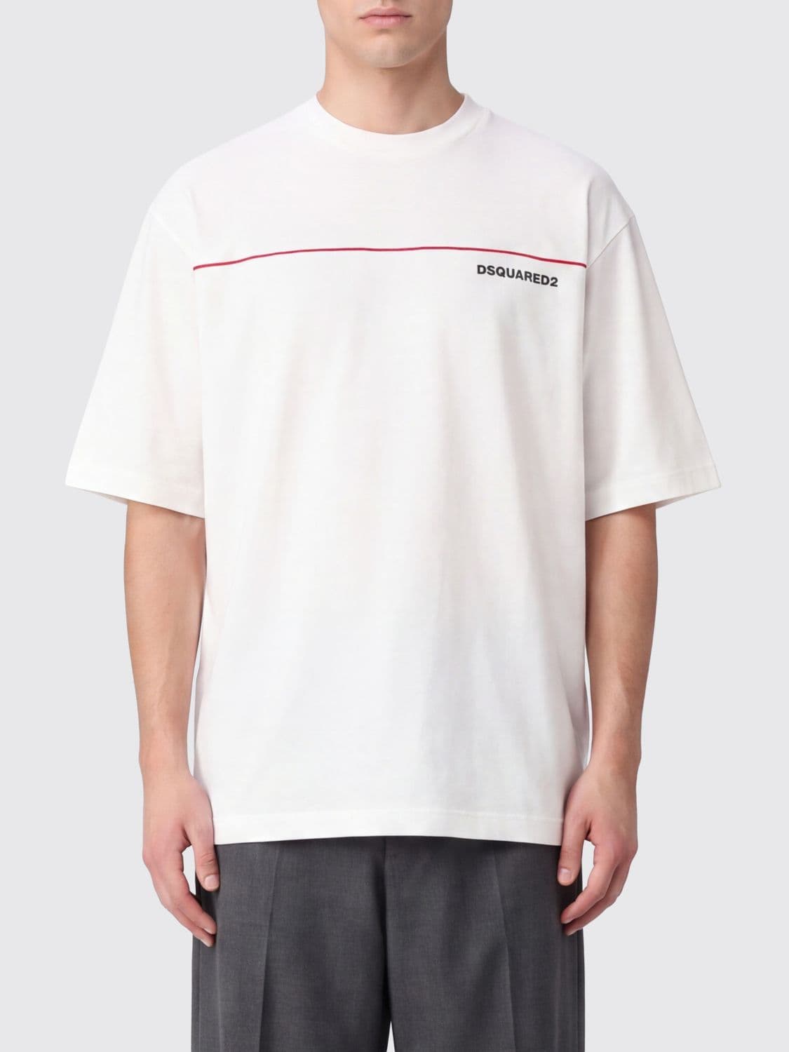 Dsquared2 Contrast Logo Cotton T-Shirt