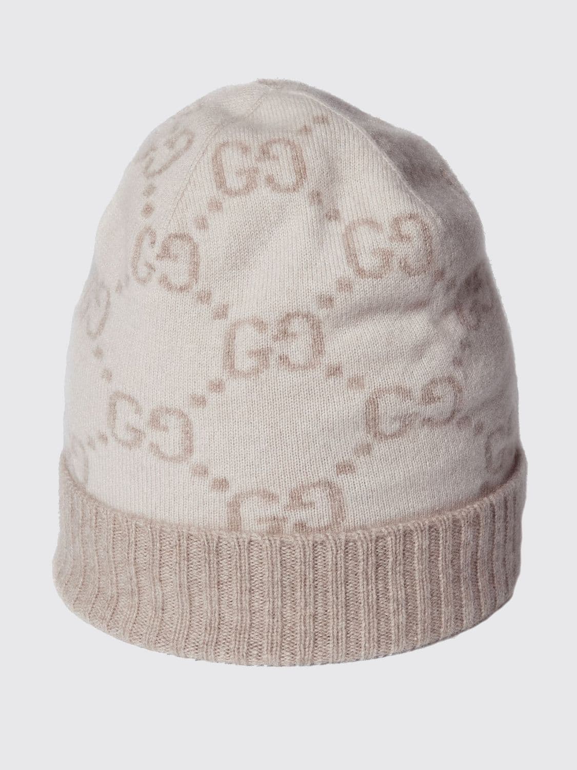 Gucci GG Monogram Pure Cashmere Beanie with Cuff
