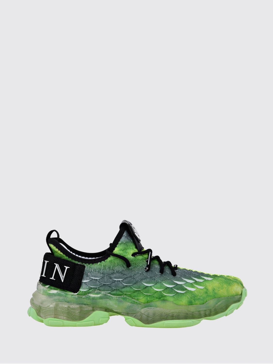 Philipp Plein Runner Hyper $hock Low-Top Sneakers with Rubber Sole