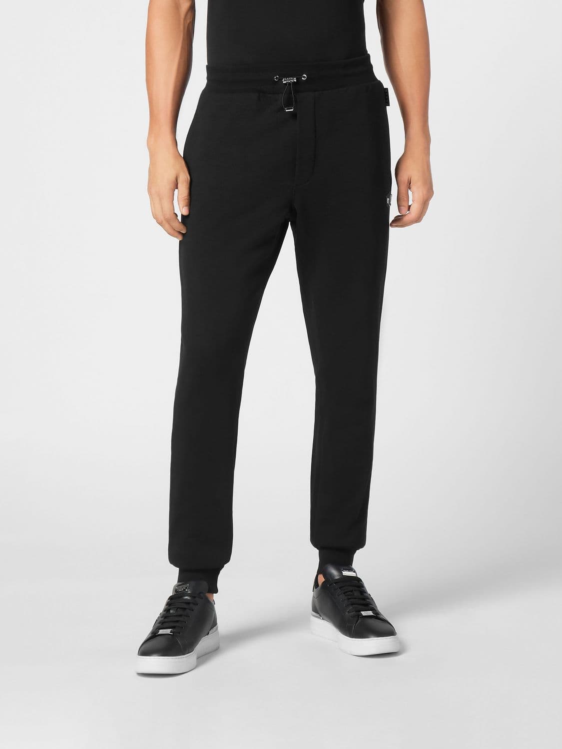 Philipp Plein Slim-Fit Jersey Jogging Trousers with Contrast Logo