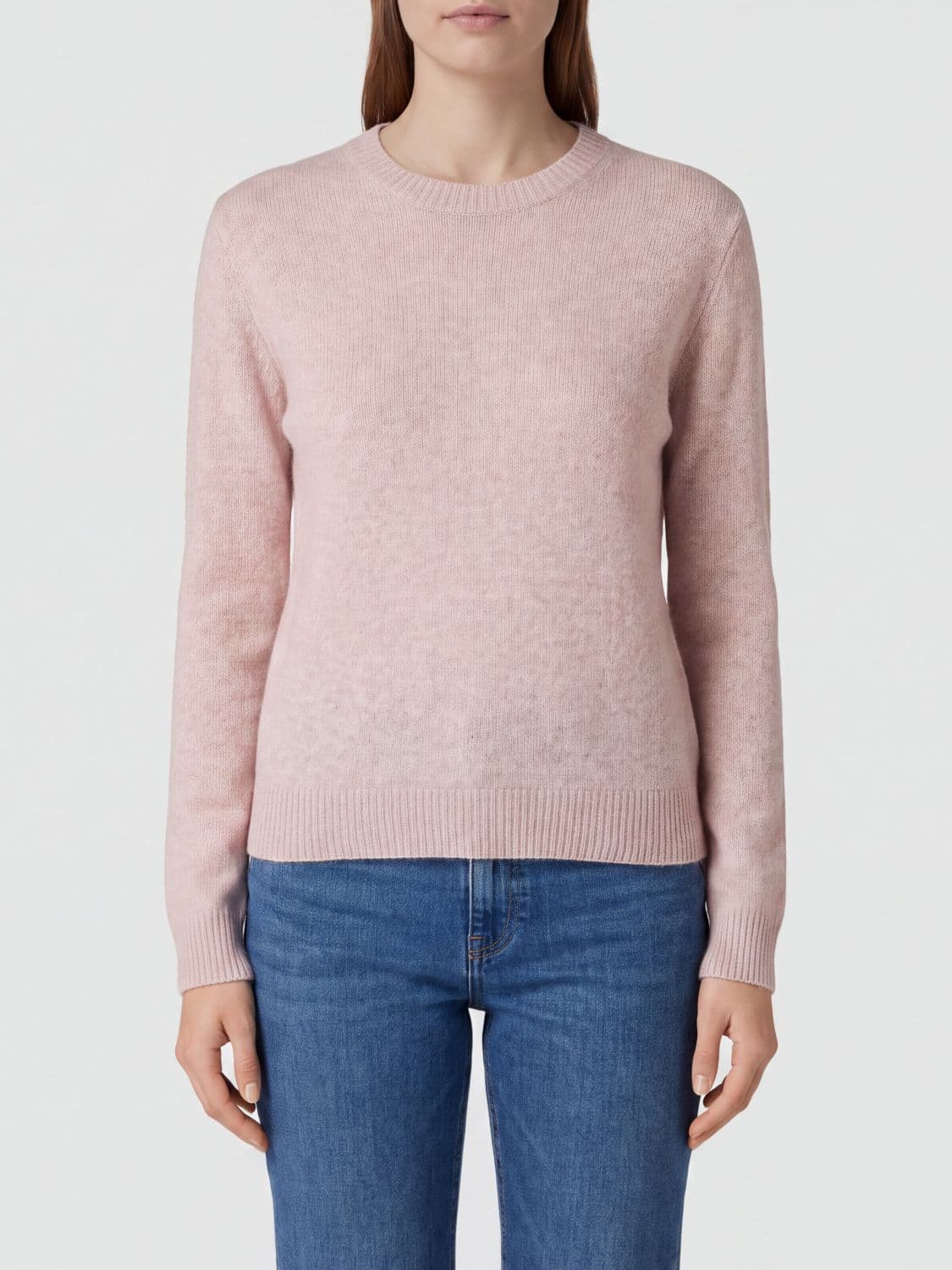 Roberto Collina Slim Fit Wool and Cashmere Blend Crewneck Jumper