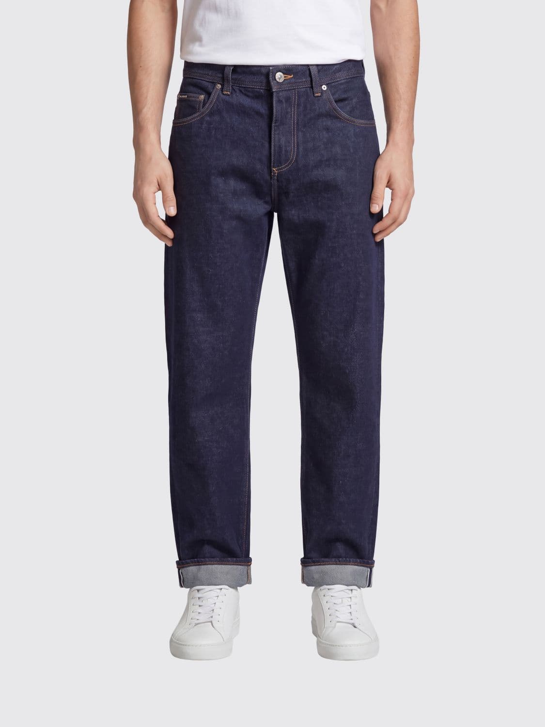 Dolce & Gabbana Regular Fit Straight-Leg Jeans in Black Cotton Denim