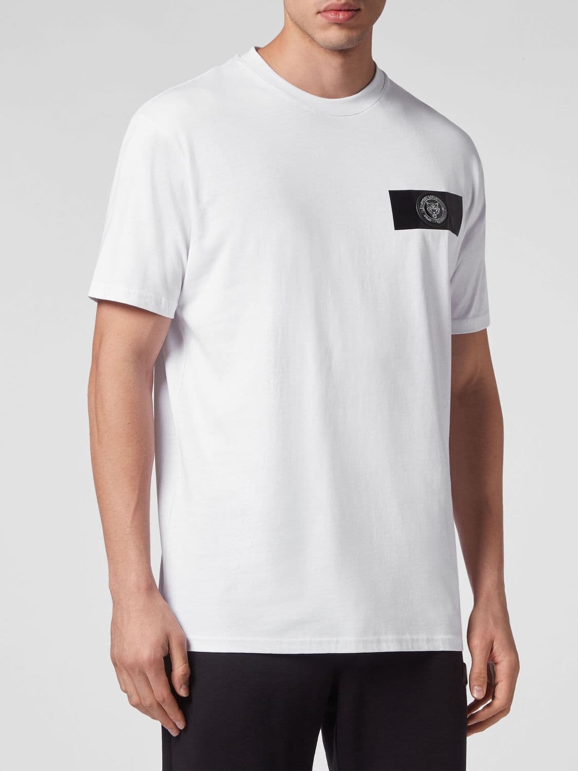 Plein Sport Jersey T-shirt with Back Logo Print