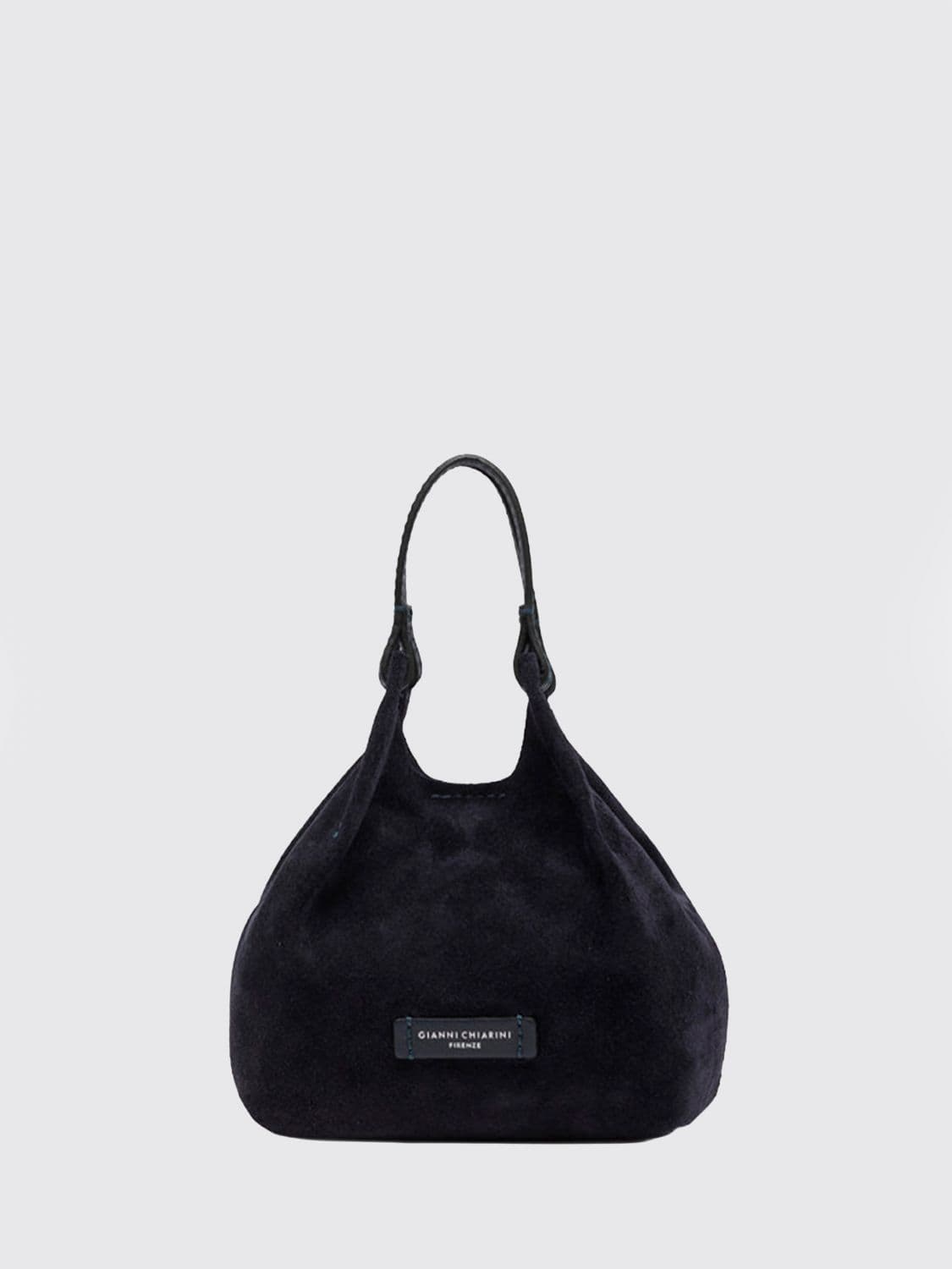 Gianni Chiarini Dua Mini Suede Calfskin Handbag with Double Handle