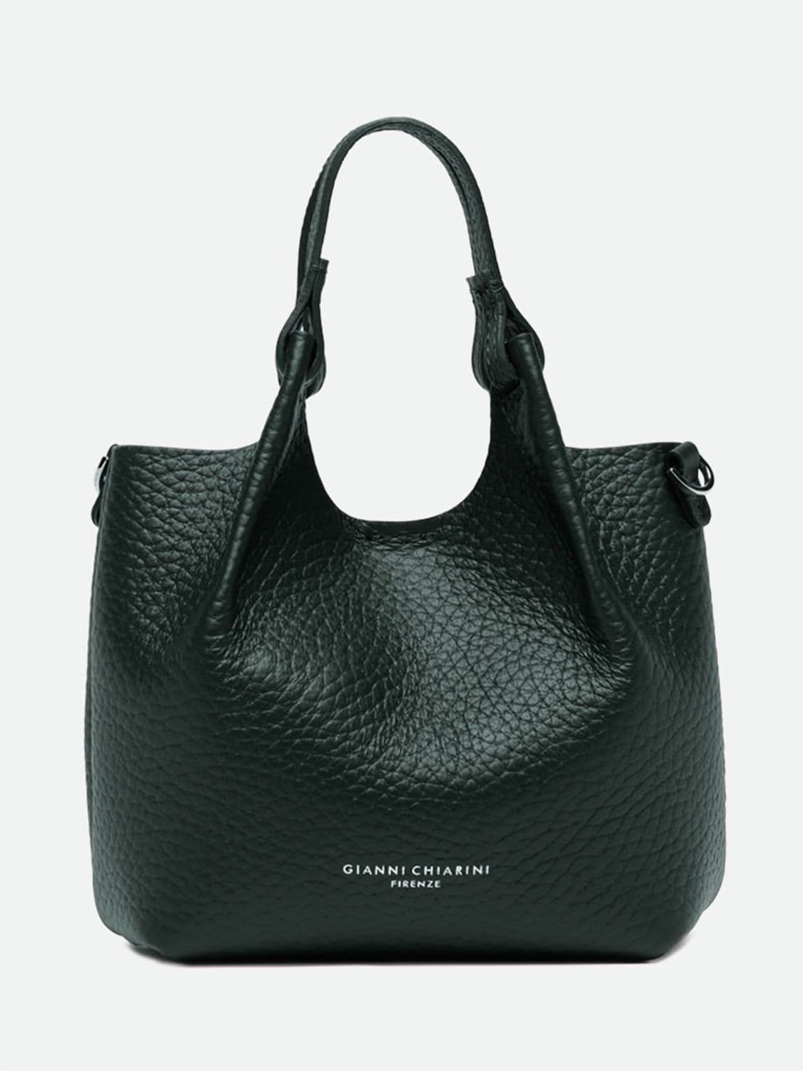 Gianni Chiarini Dua Mini Hammered Leather Handbag with Double Handle