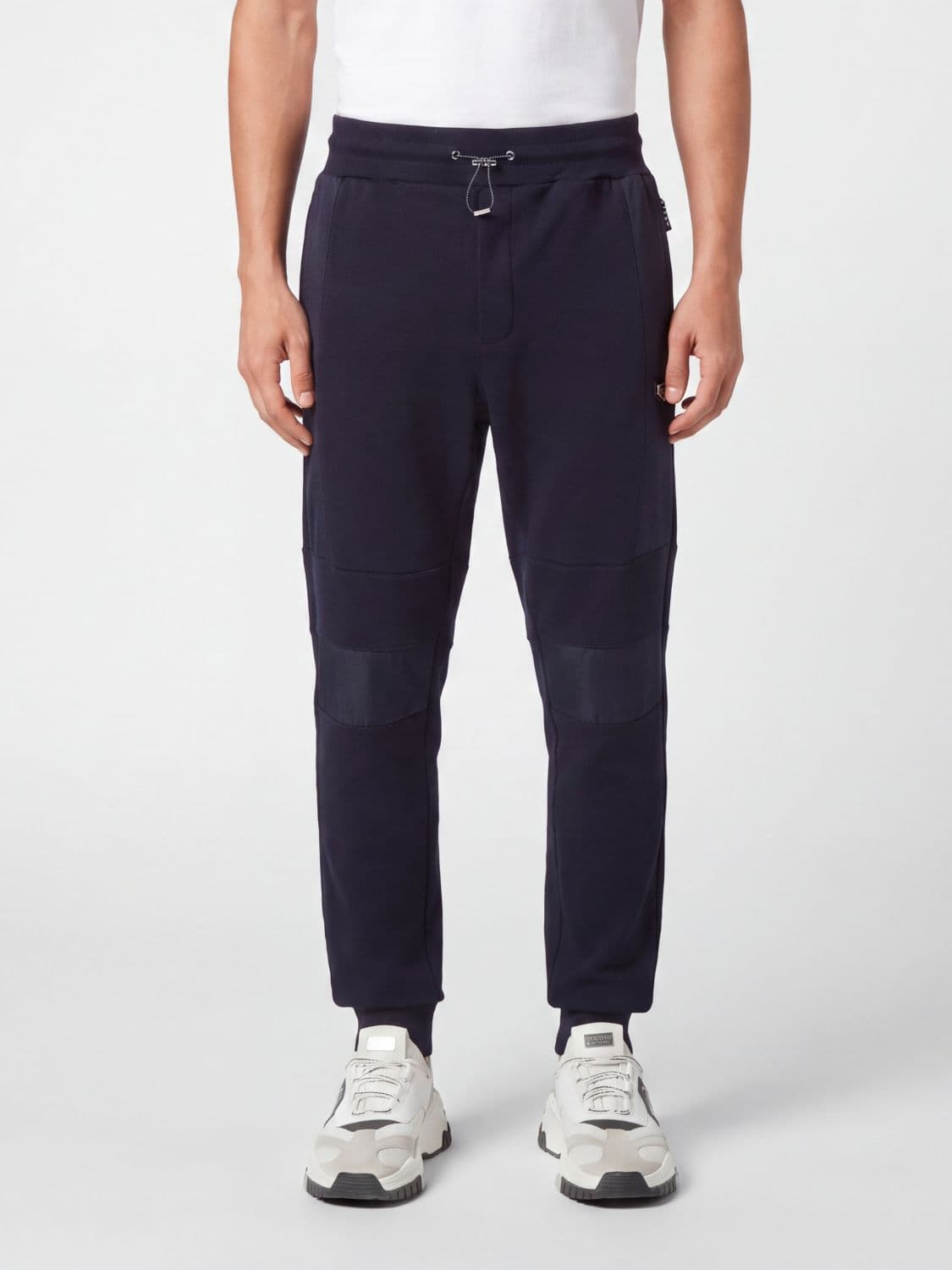 Philipp Plein Jersey Jogging Trousers with Drawstring and Welt Pockets