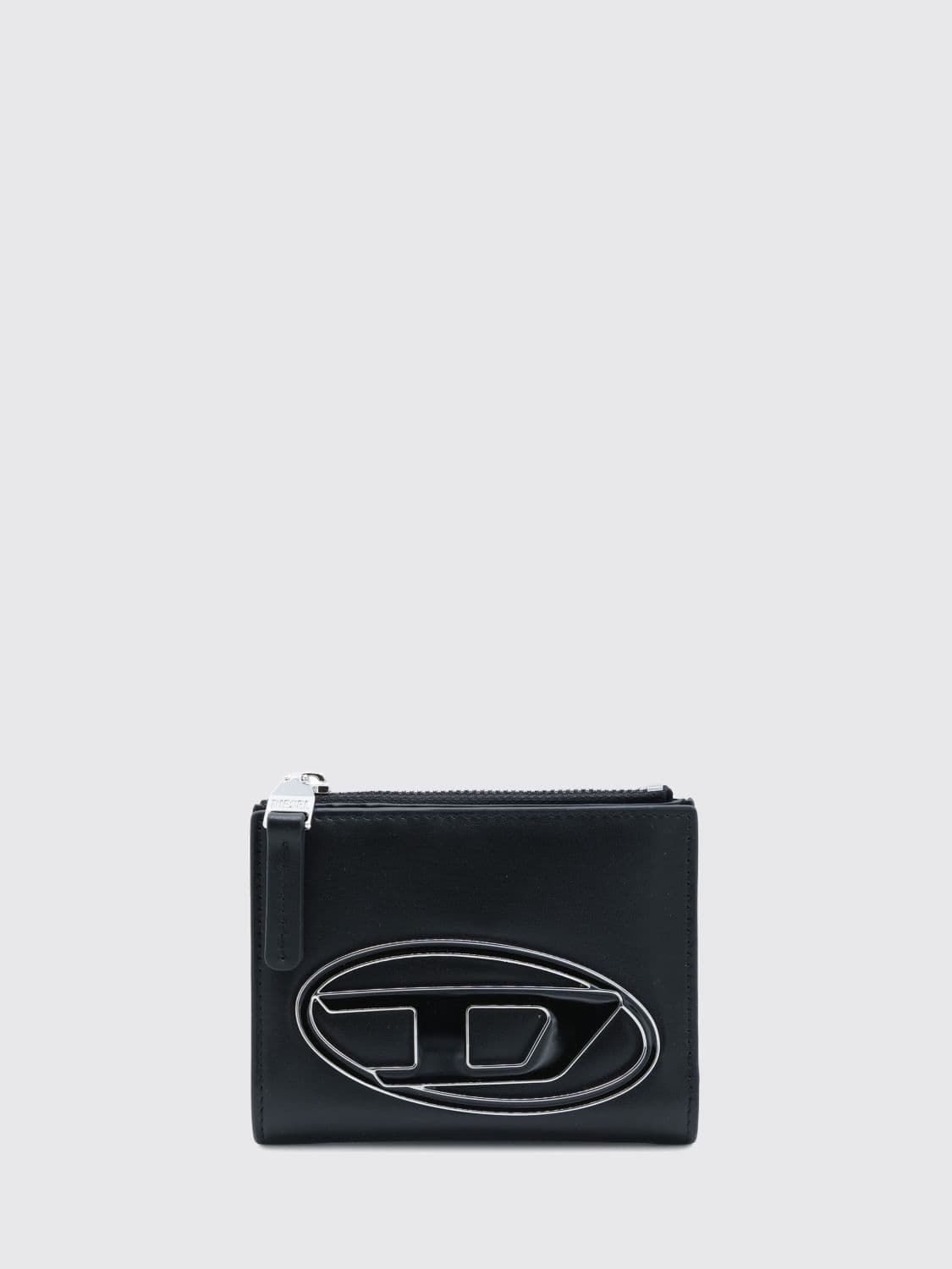 Diesel Bifold Bovine Leather Wallet with Enameled Oval D Logo