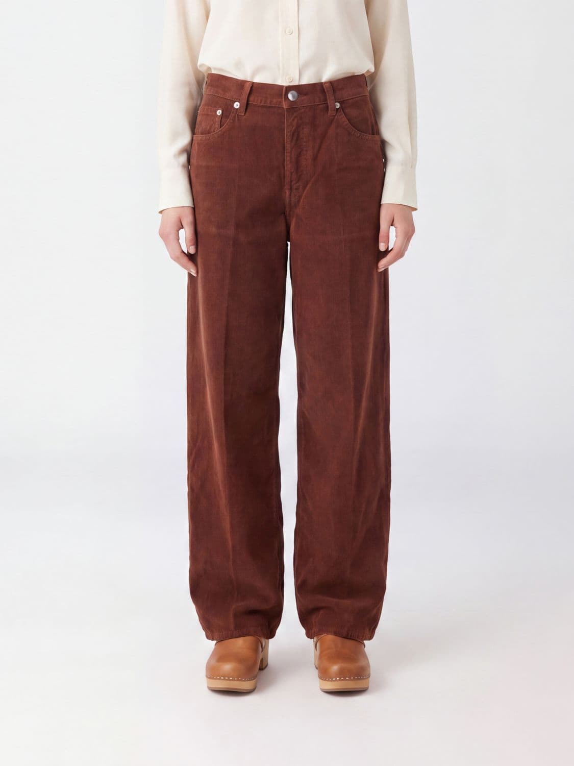 Haikure Bethany Wide-Leg Trousers in Cotton Corduroy