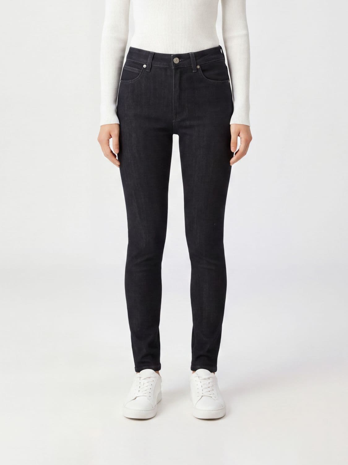 Dondup High-Waisted Skinny Fit Stretch Cotton Denim Jeans