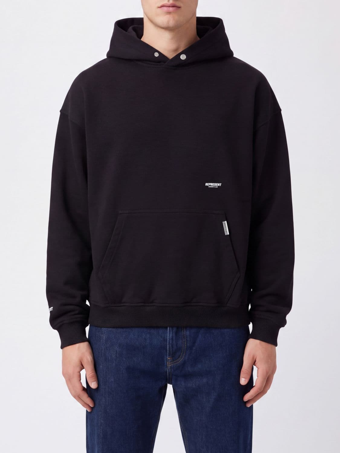 Represent Cotton Hoodie with Pouch Pocket