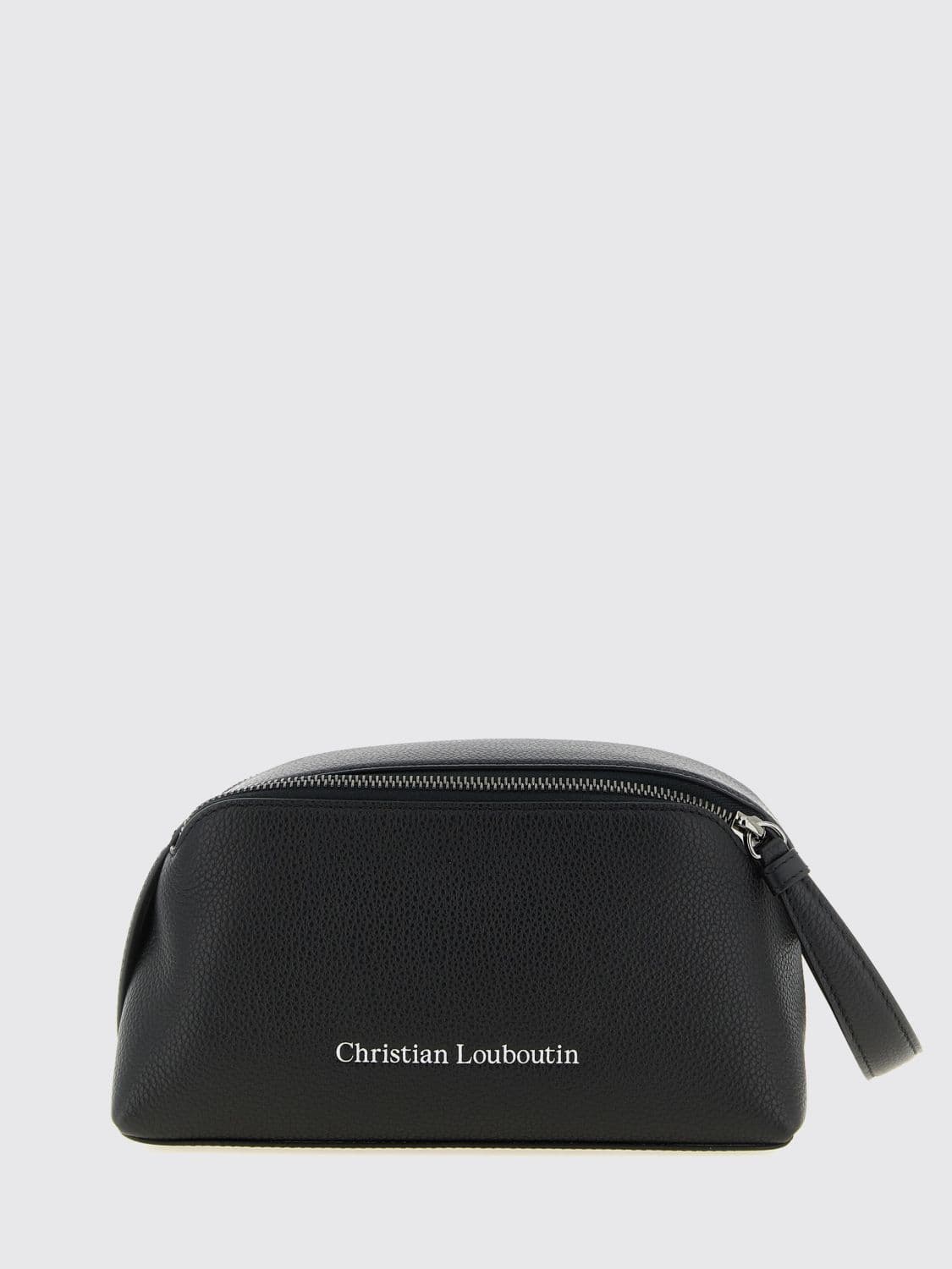 Christian Louboutin Grained Leather Document Holder with Side Handle and Logo · OS
