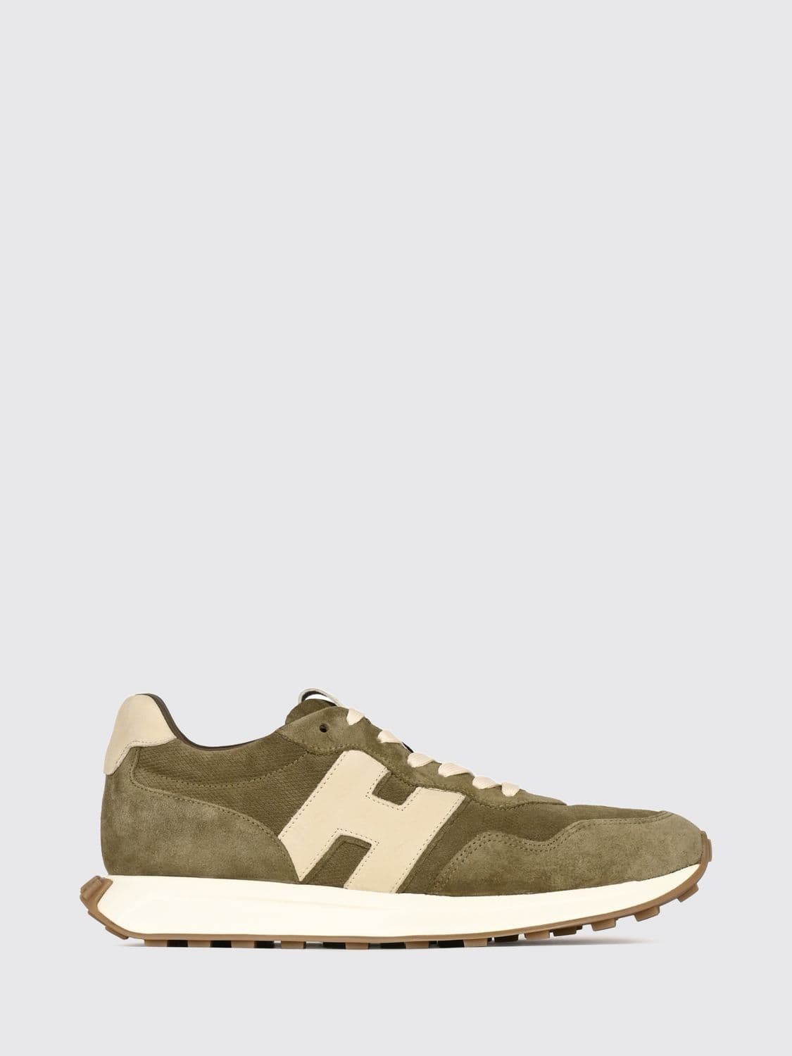 Hogan H641 Trainers in Smooth and Suede Calfskin with H Logo