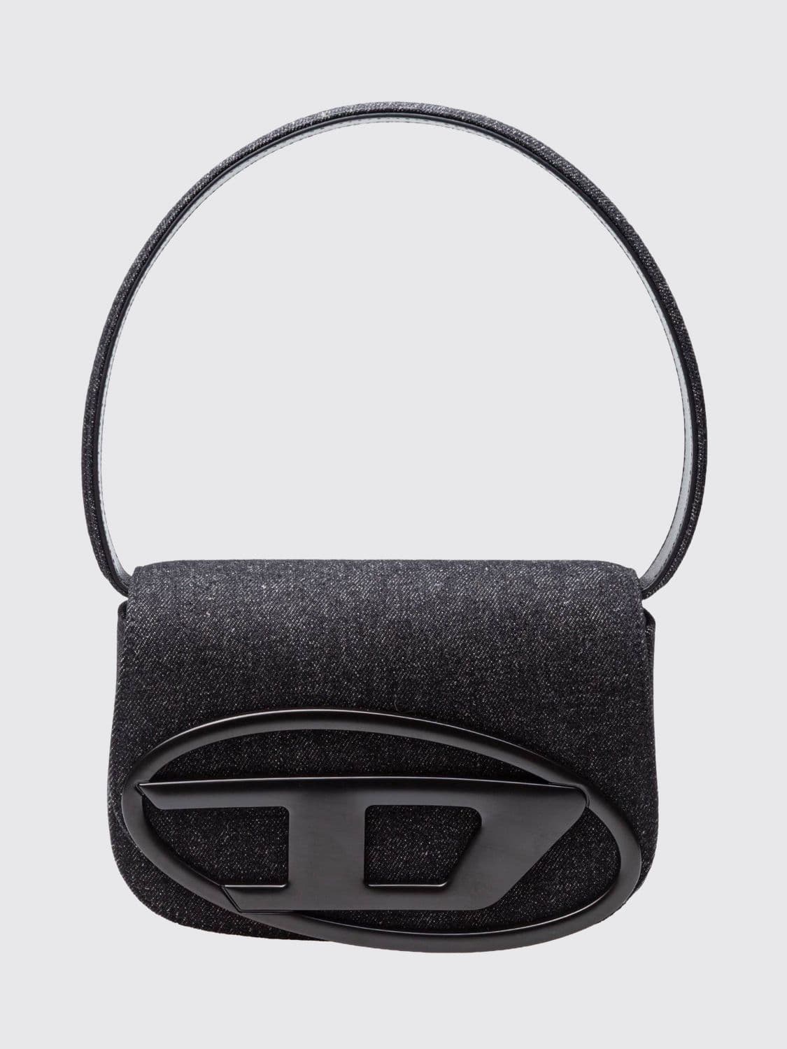 Diesel 1DR Monogram Denim Mini Handbag with Removable Strap