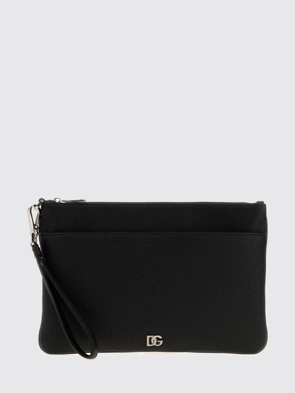 Dolce & Gabbana DG Logo Grained Calfskin Document Holder