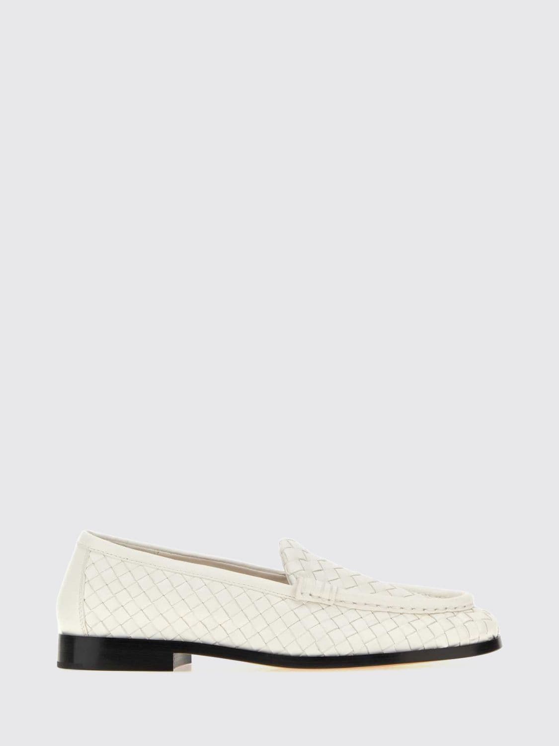 Bottega Veneta Silenzio Intrecciato Lambskin Loafers