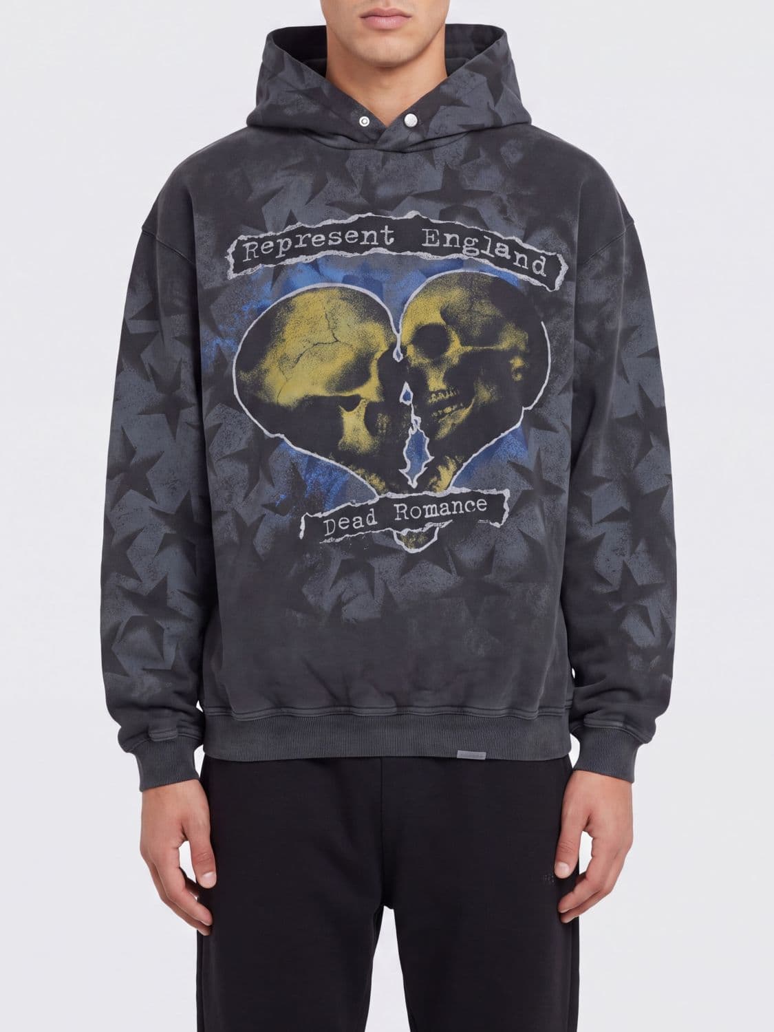 Represent Graphic Print Relaxed Fit Cotton Hoodie