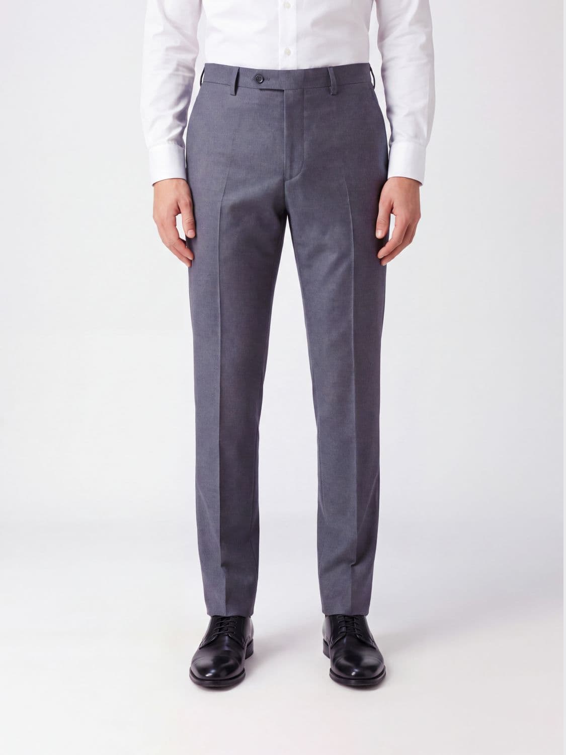 Incotex Slim Fit Wool Flannel Chinos with Off-Centre Closure