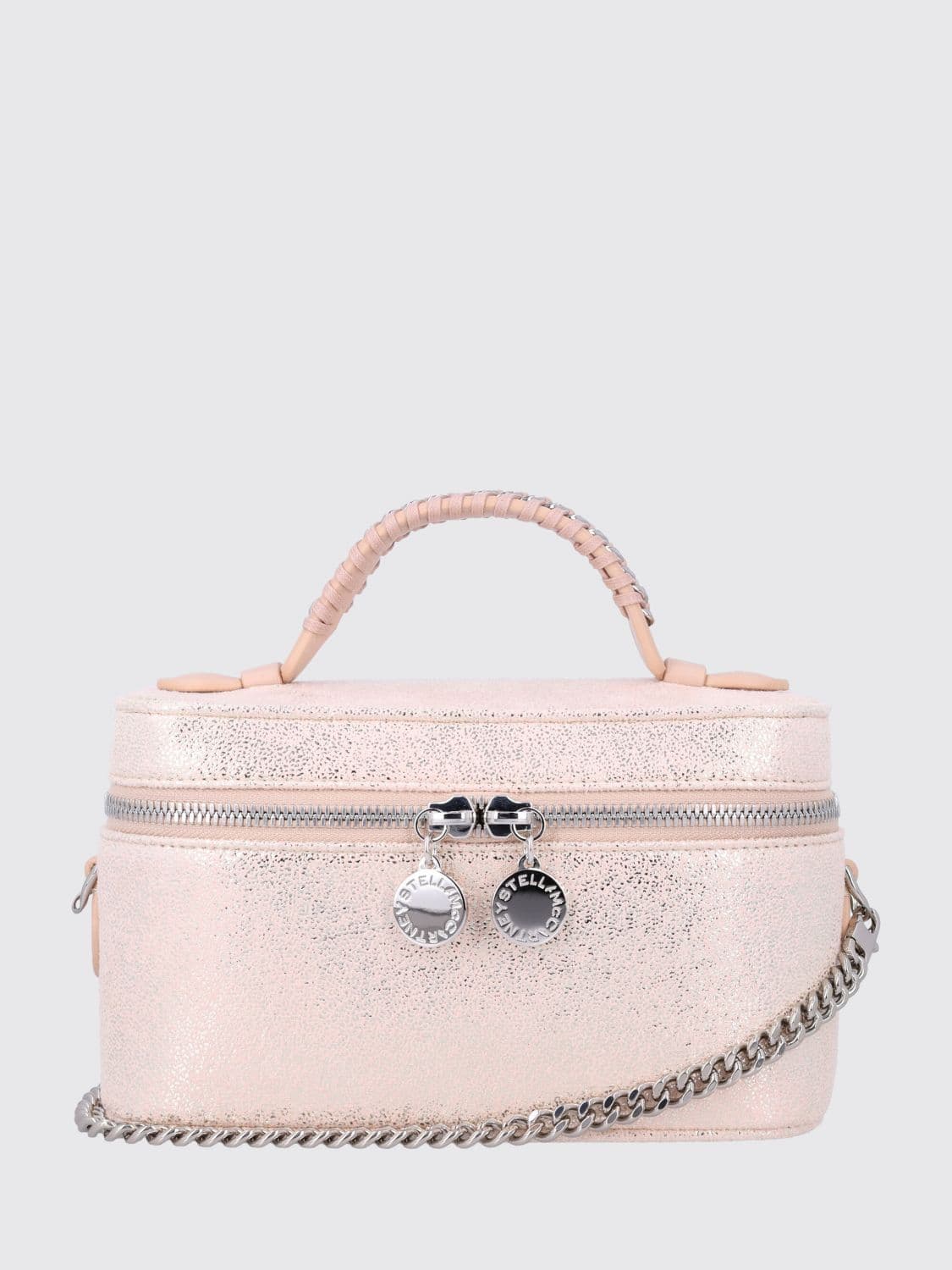 Stella Mccartney Mini Falabella Vanity Bag in Eco Alter Mat with Woven Handle