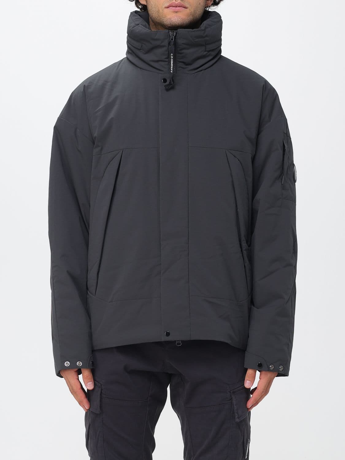 C.p. Company C. P. COMPANY Funnel-Neck Padded Jacket in Recycled Polyester