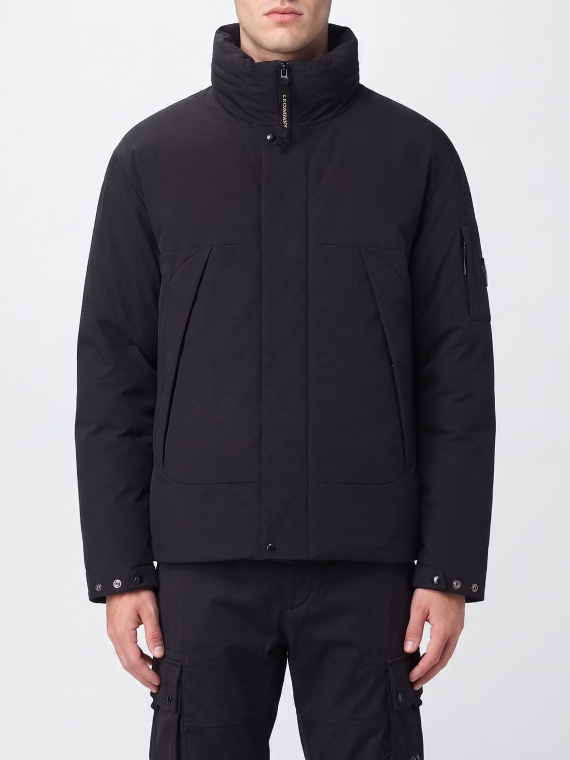 C.p. Company C. P. COMPANY Funnel-Neck Padded Jacket in Recycled Polyester