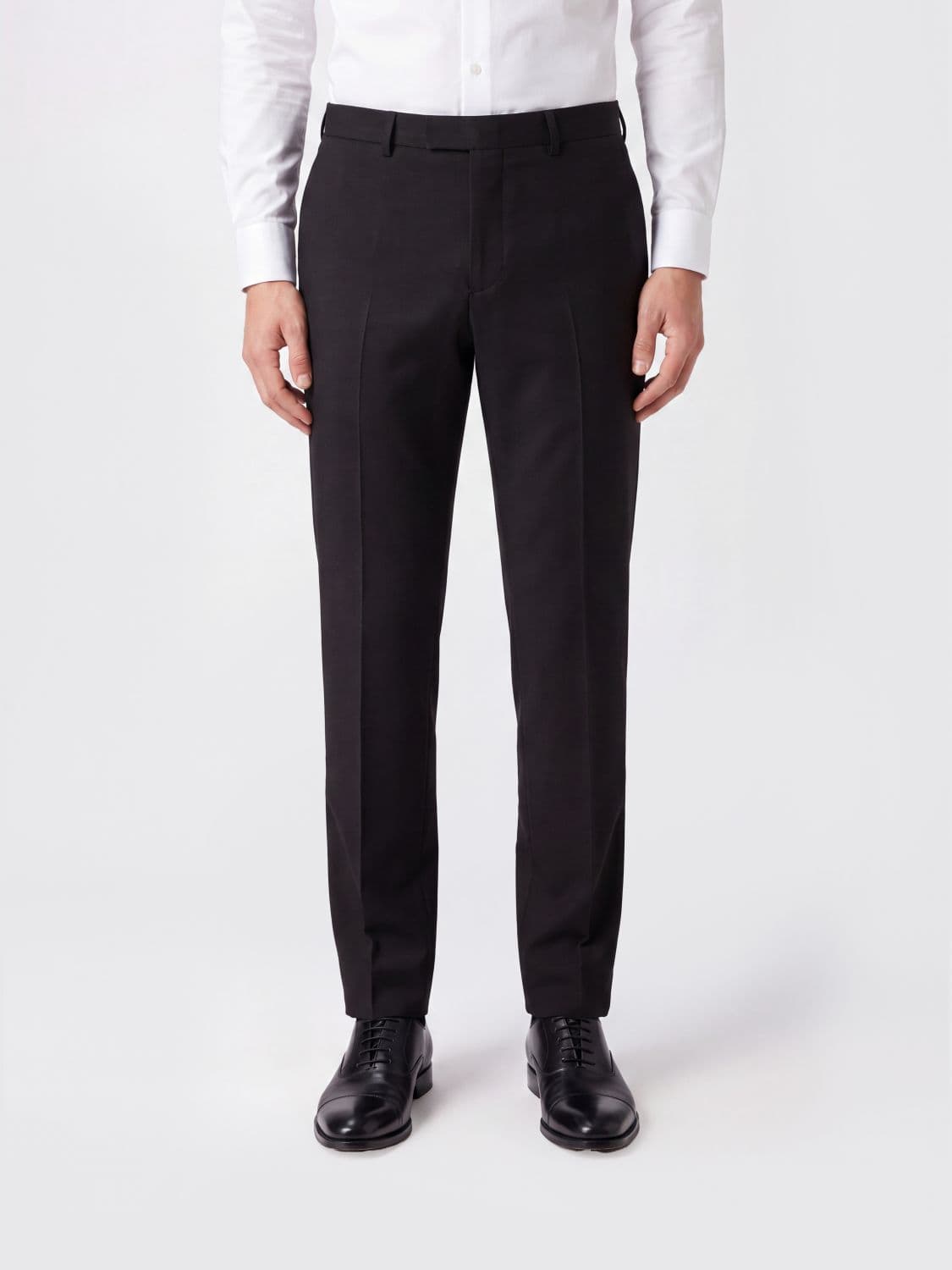 Lardini Slim Fit Wool and Mohair Tailored Trousers