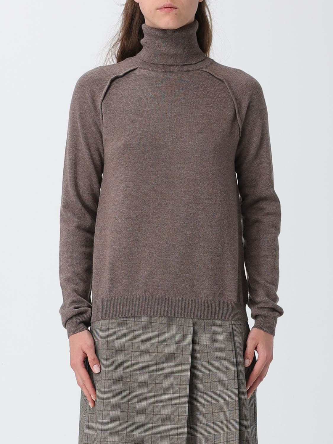 Dondup Long-Sleeved Wool Turtleneck Jumper with Ribbed Hems