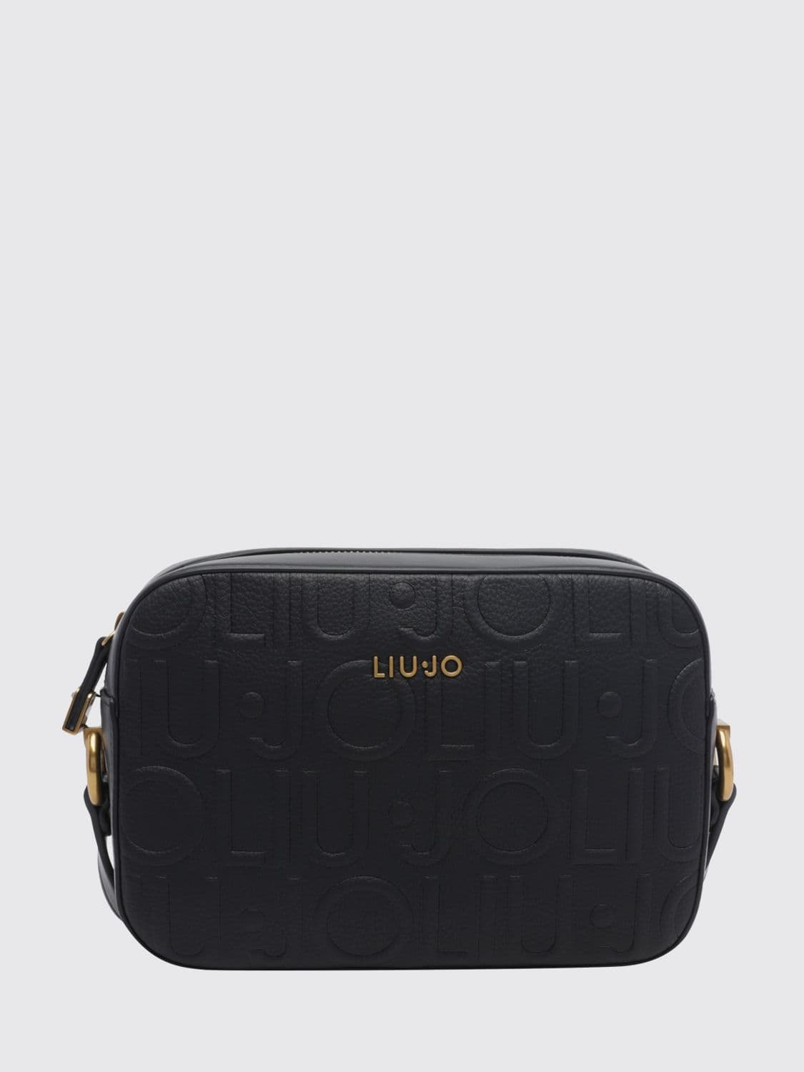 Liu Jo Mini Faux Leather Camera Bag with Embossed Monogram Logo
