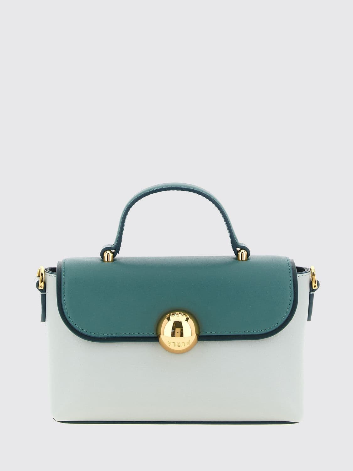 Furla Moonlight Bicolour Mini Leather Handbag with Shoulder Strap · OS
