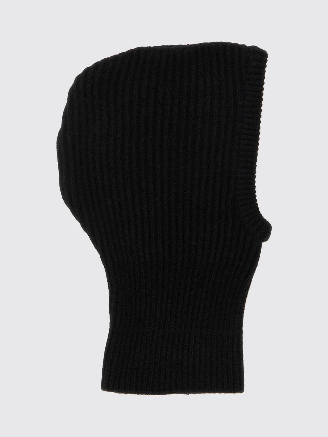 Mm6 Maison Margiela Ribbed Wool-Blend Balaclava with Logo Patch · S