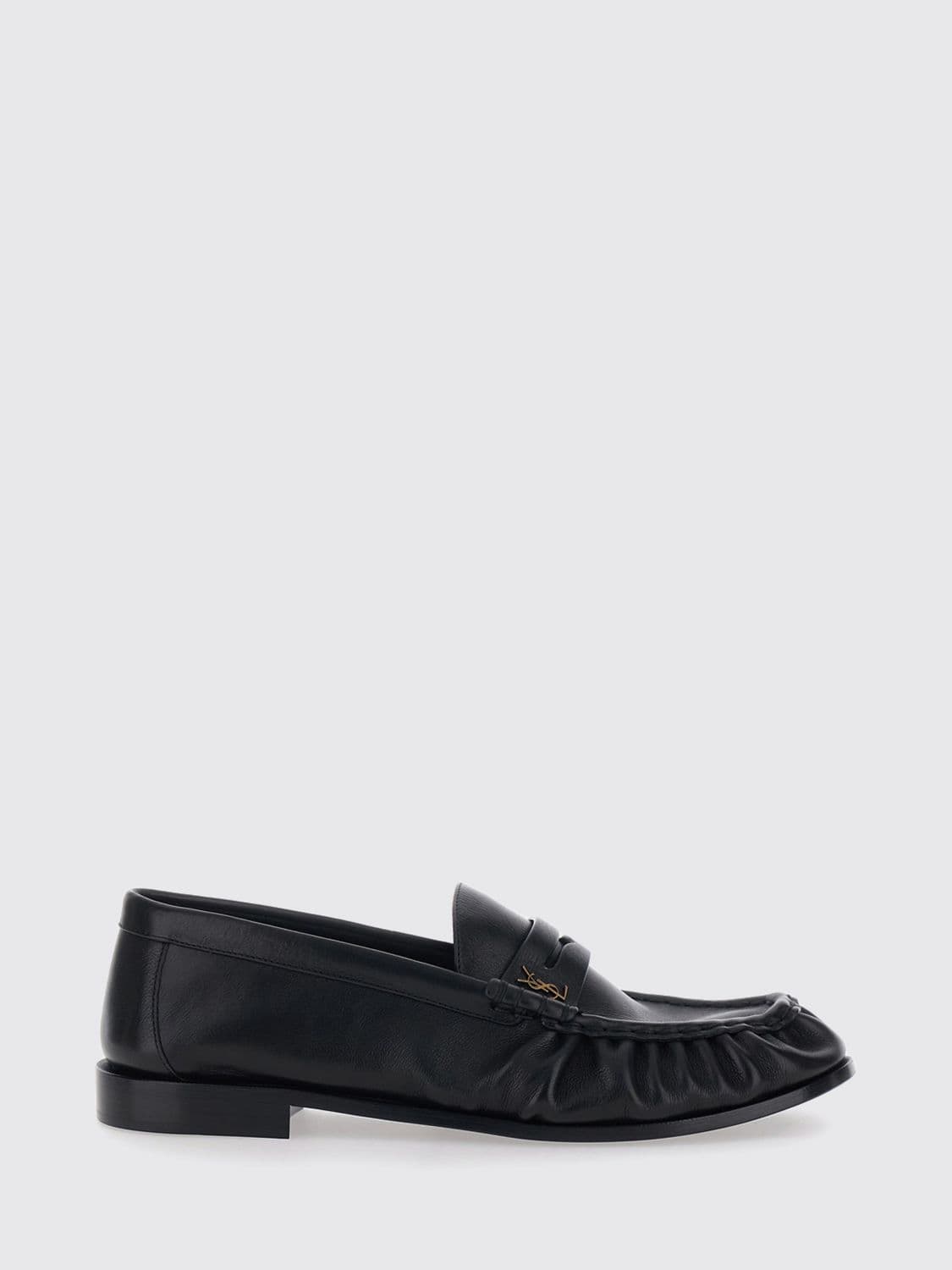 Saint Laurent Le Loafer Penny Loafers in Calfskin with YSL Monogram