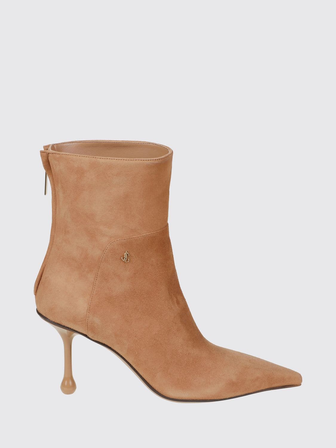 Jimmy Choo Suede Ankle Boots with a Teardrop High Heel