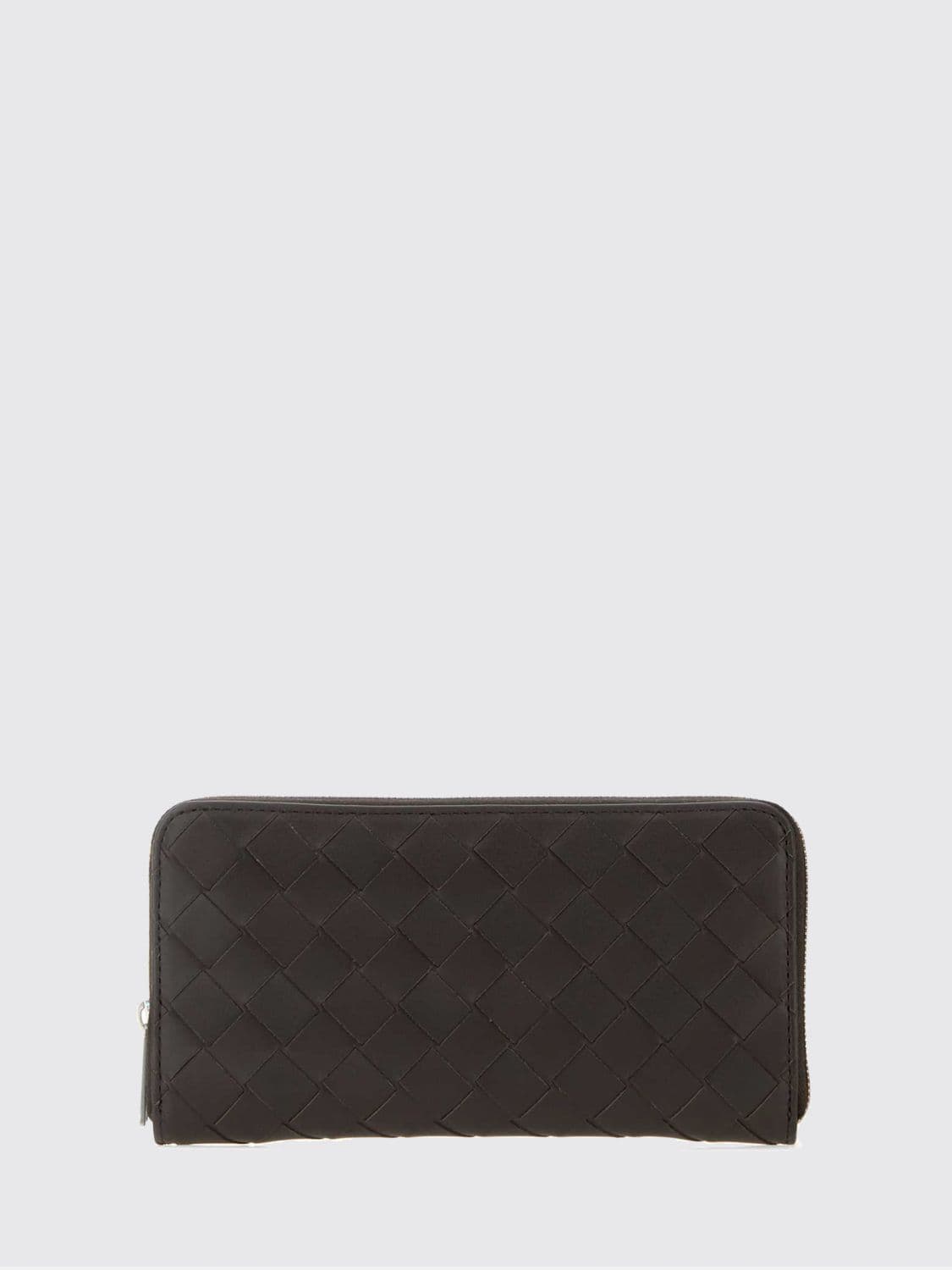 Bottega Veneta Continental Zip-Around Wallet in Woven Calfskin