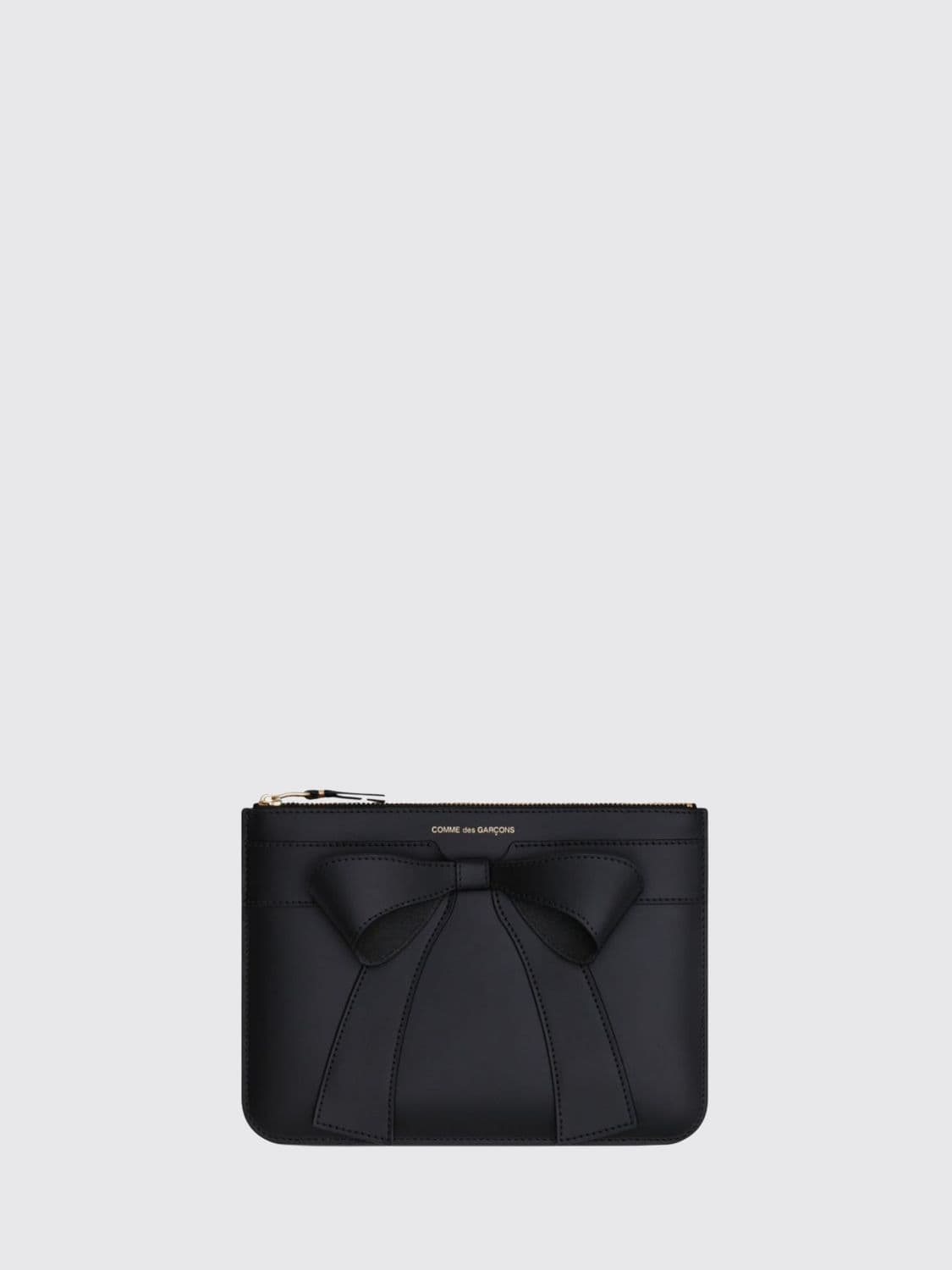 Comme Des Garçons Wallet Large Leather Wallet with Bow Print · OS