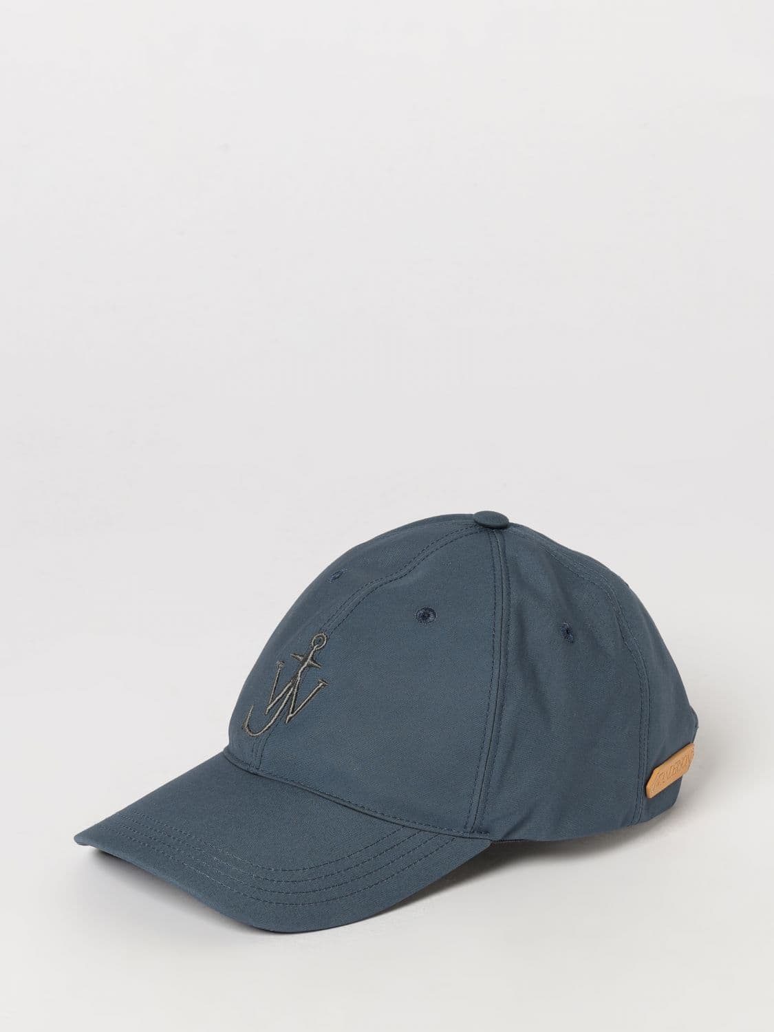 Jw Anderson Cotton Gabardine Baseball Cap with Embroidered Logo