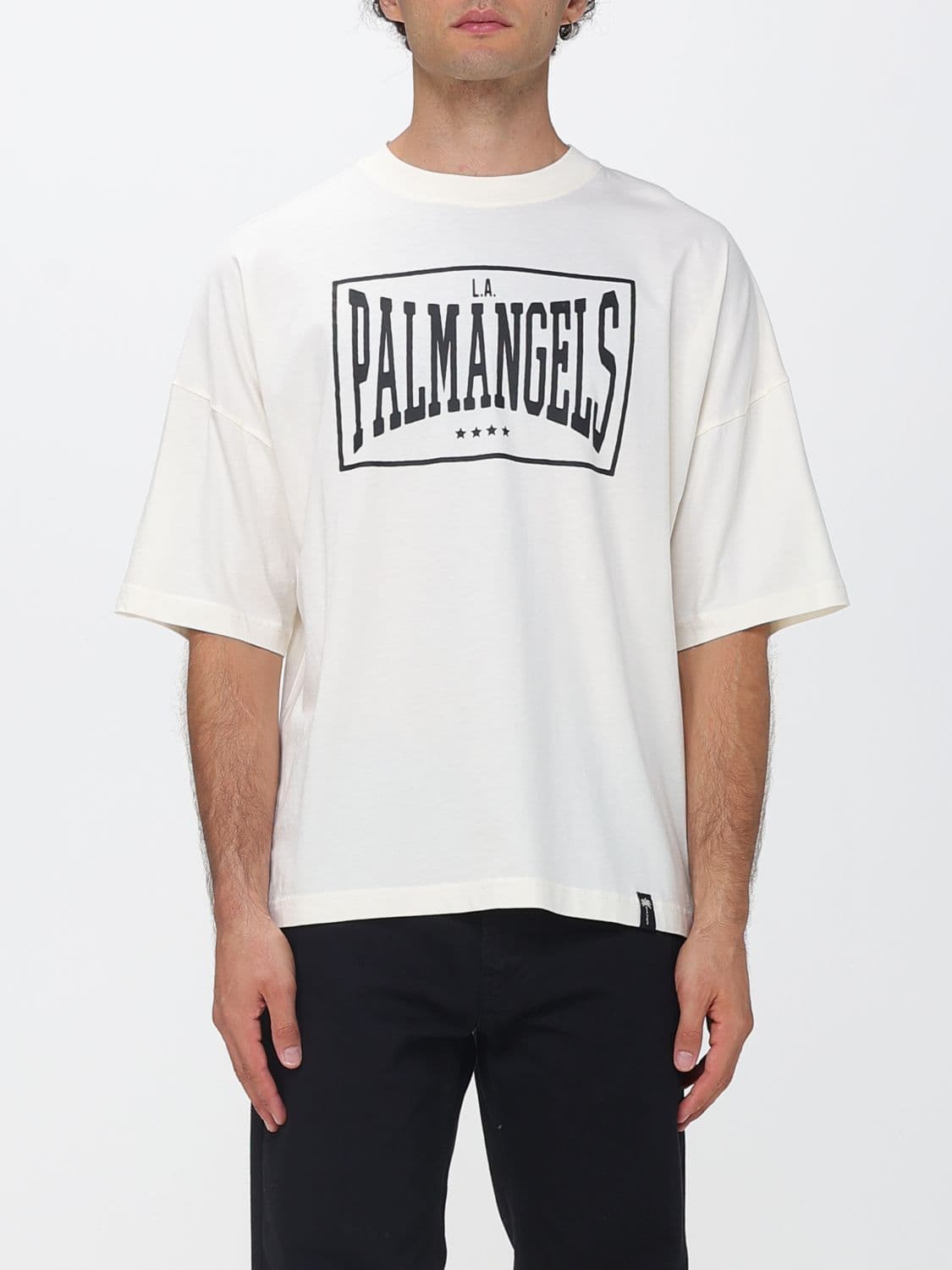 Palm Angels Relaxed-Fit Logo-Print Cotton T-shirt