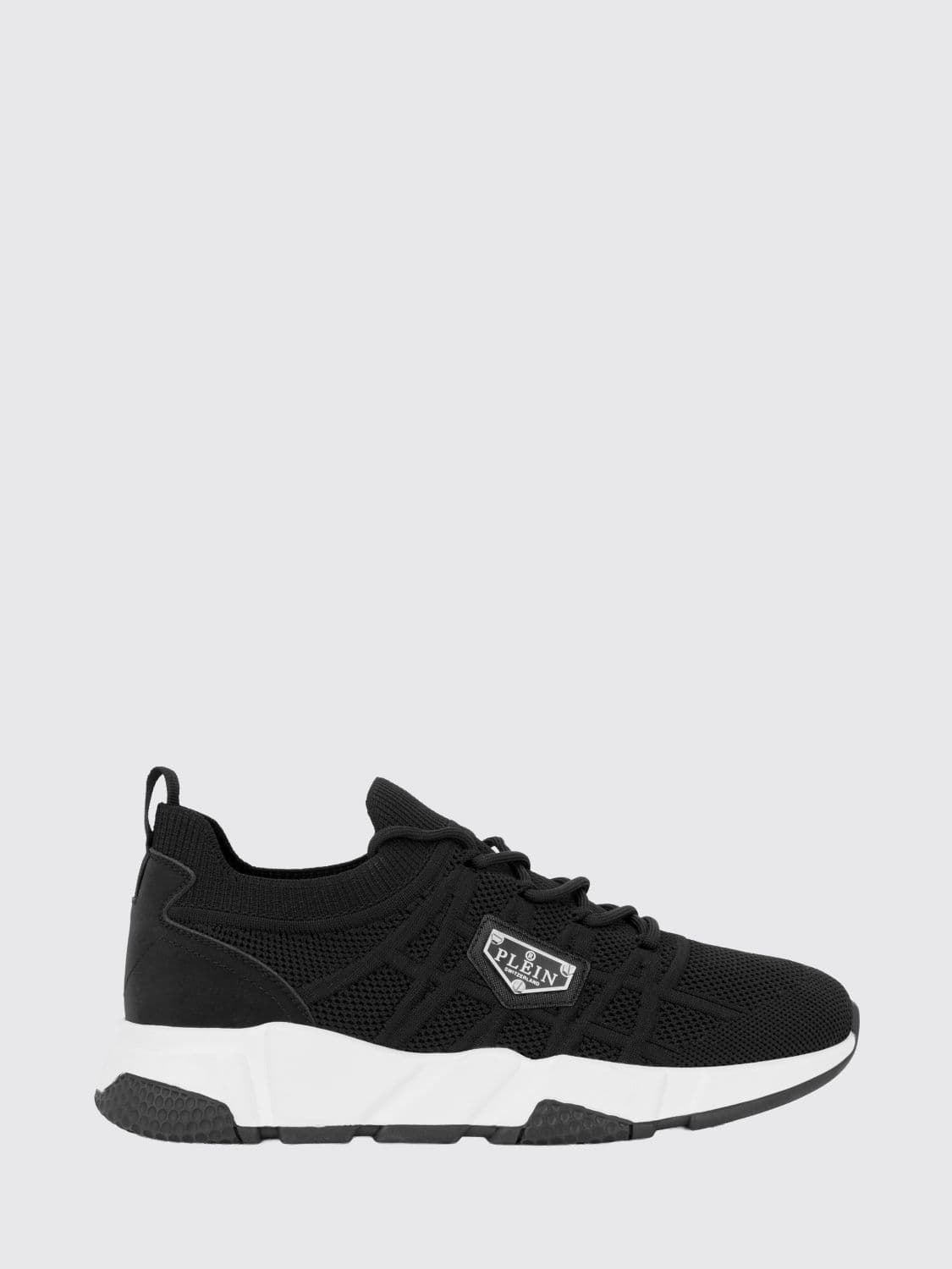 Philipp Plein Low-Top Technical Mesh Sneakers with Elasticized Ankle