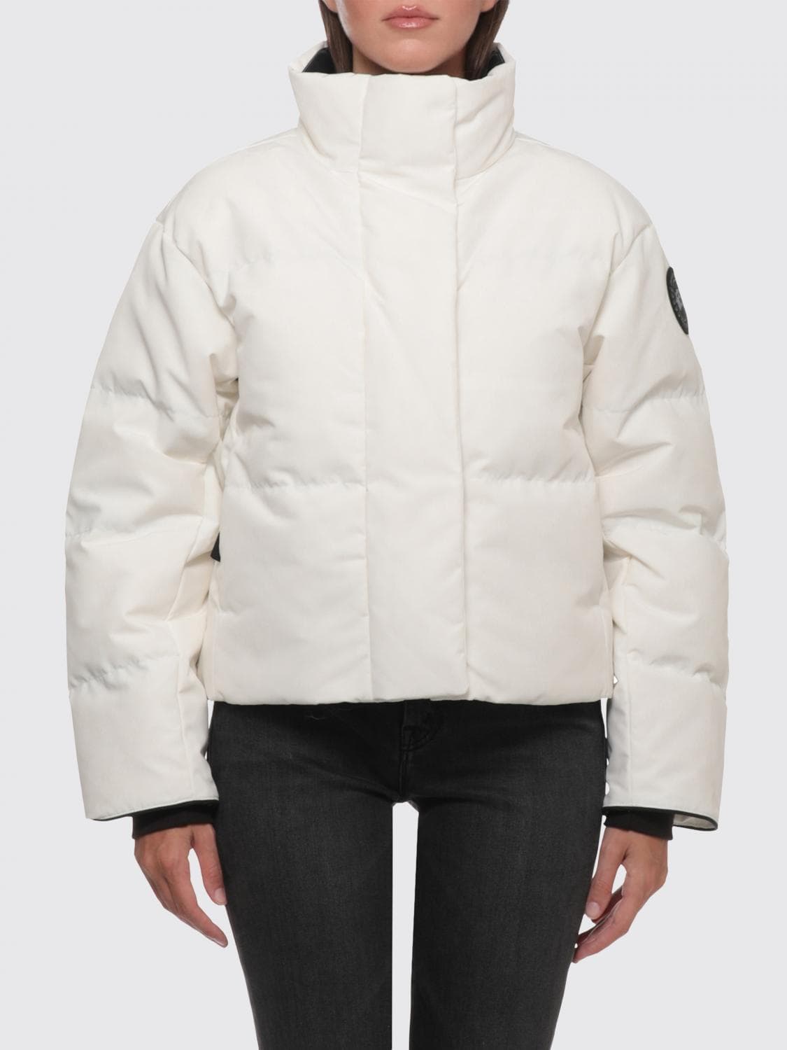 Canada Goose Quilted Short Puffer Jacket in Arctic Tech Fabric