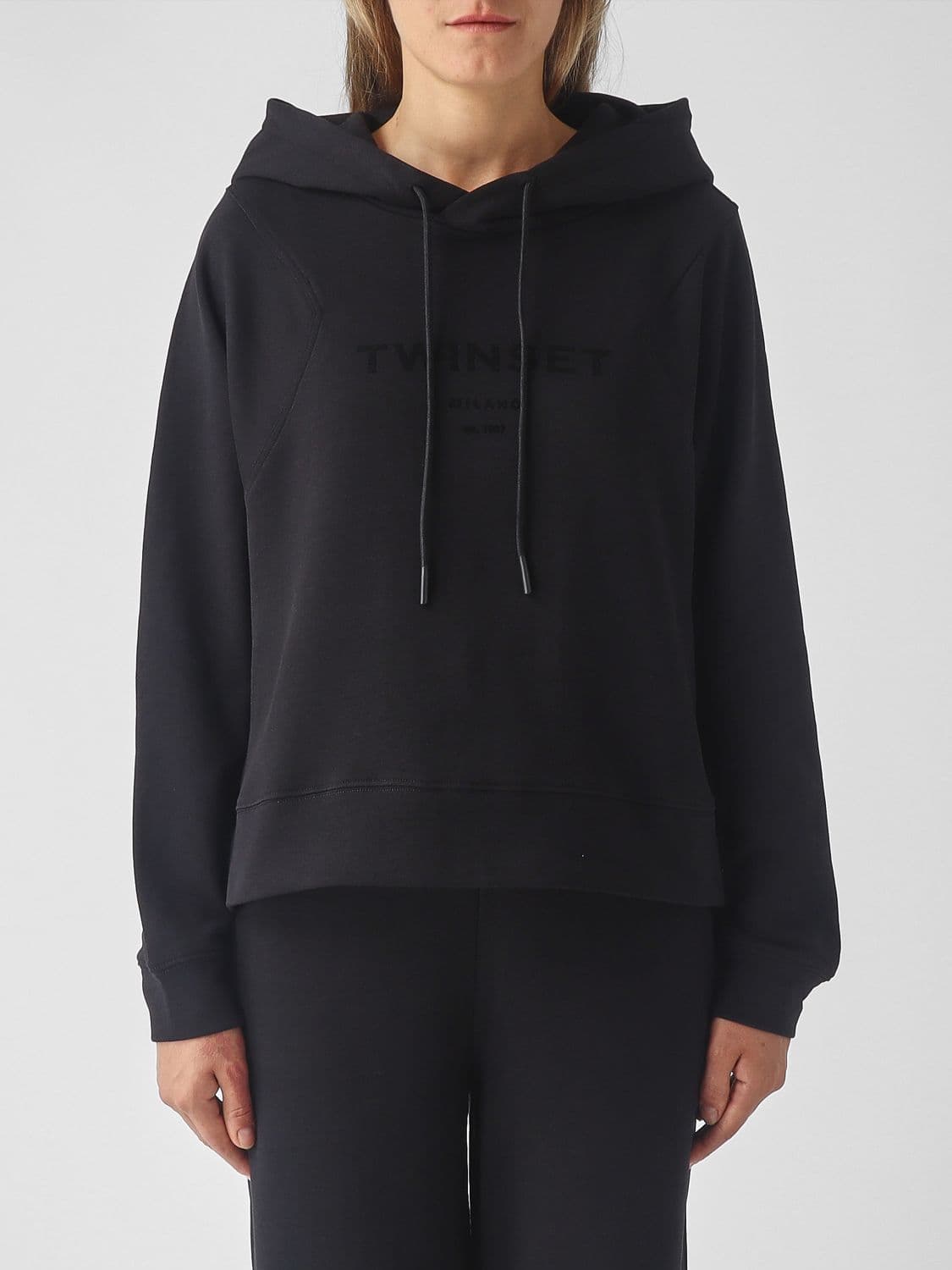 Twinset 2-Piece Jersey Tracksuit with a Hooded Sweatshirt and Trousers