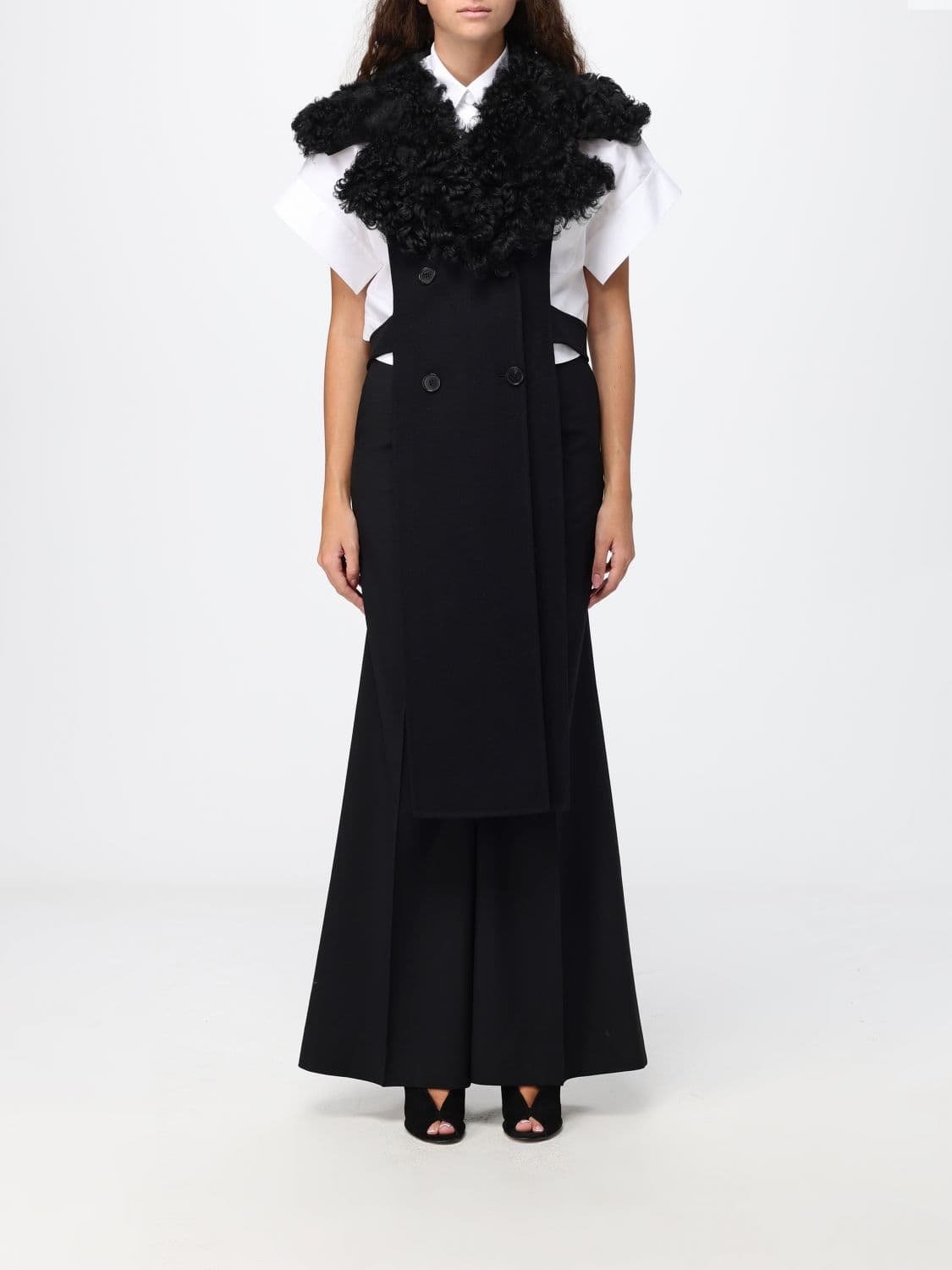 Fendi Waistcoat Woman color Black