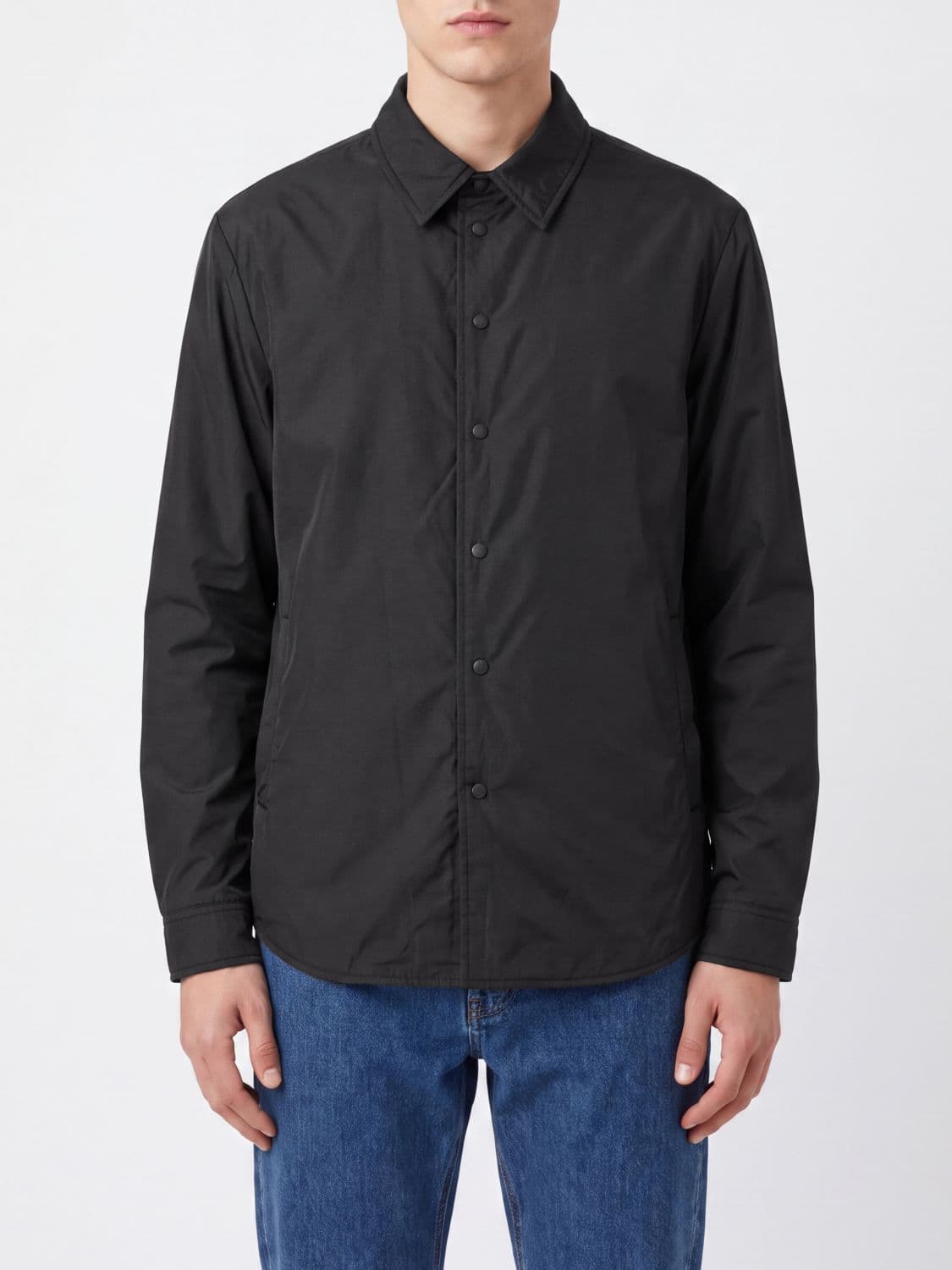 Briglia 1949 Nylon Shirt Jacket with Snap Buttons