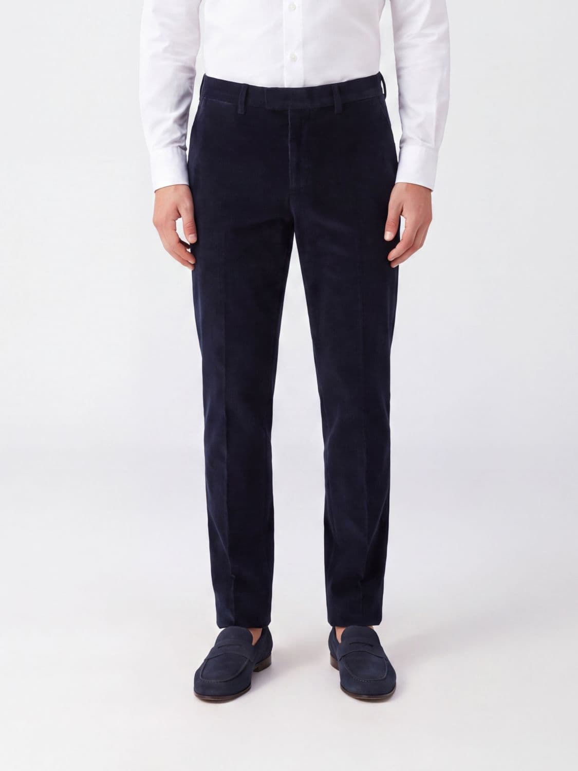 Briglia 1949 Slim Fit Cotton Velvet Chino Trousers