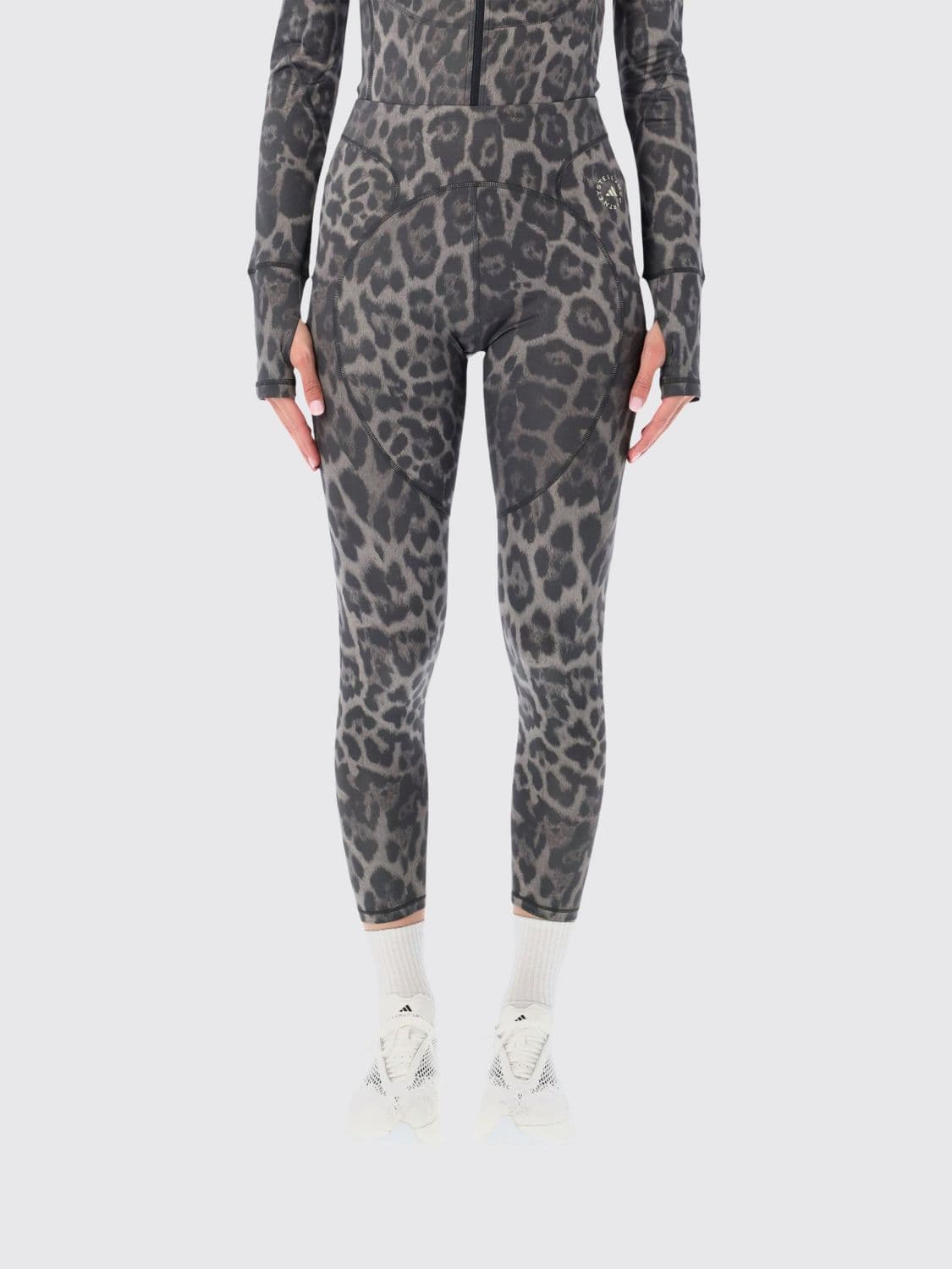 Adidas By Stella Mccartney Animalier Print Performance Leggings
