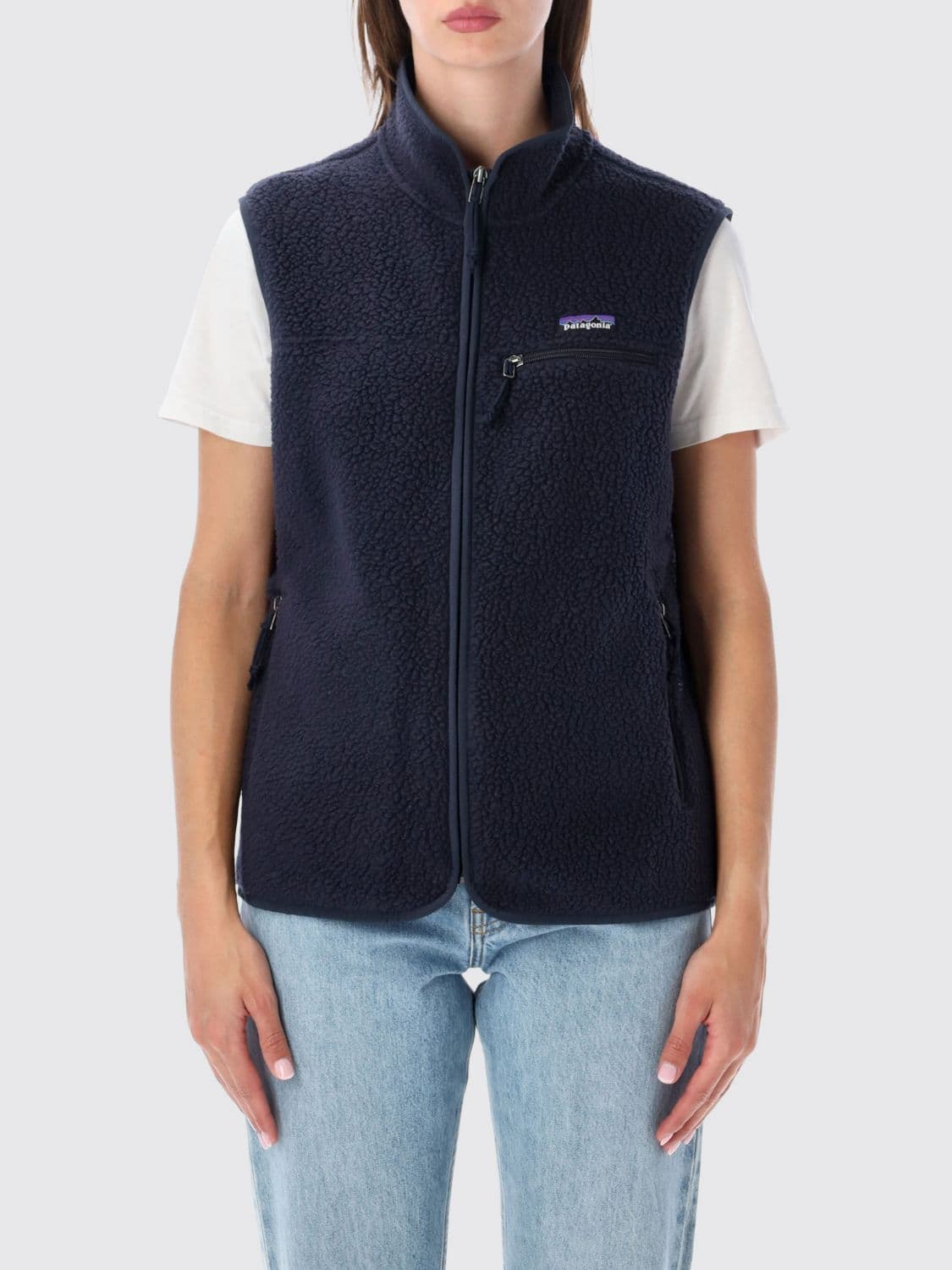 Patagonia Classic Retro-X High-Neck Fleece Vest with Zip Pockets