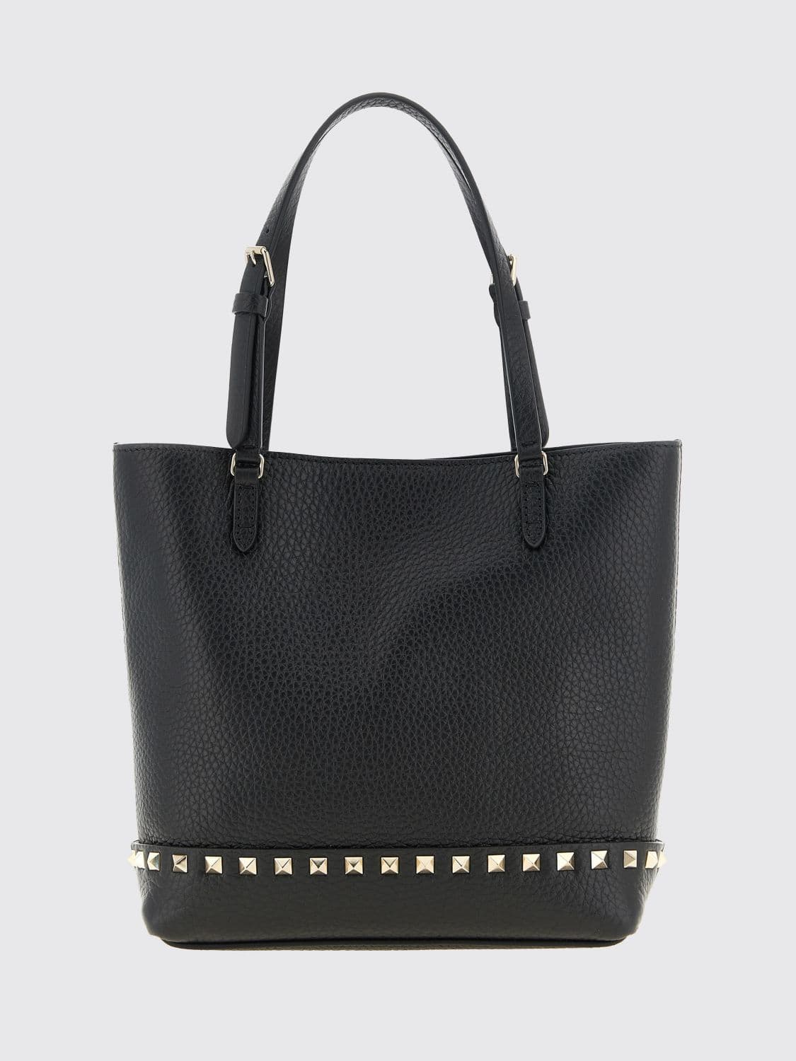 Valentino Garavani Rockstud Small Grained Calfskin Leather Tote Bag · OS